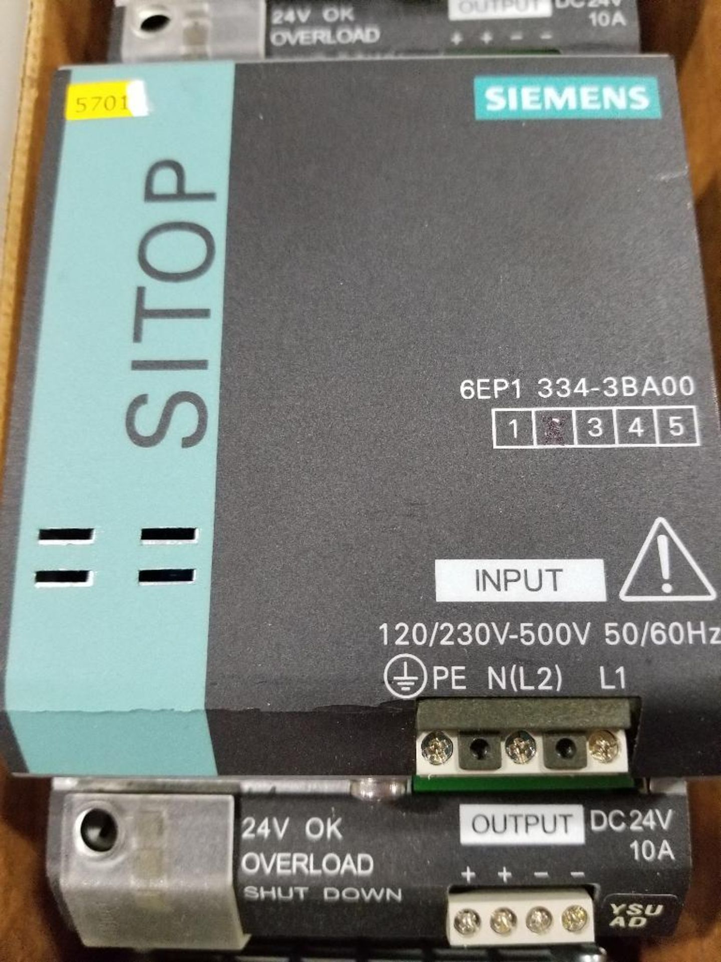 Qty 3 -Siemens Sitop power supply. Part number 6EP1436-3BA10. - Image 2 of 3