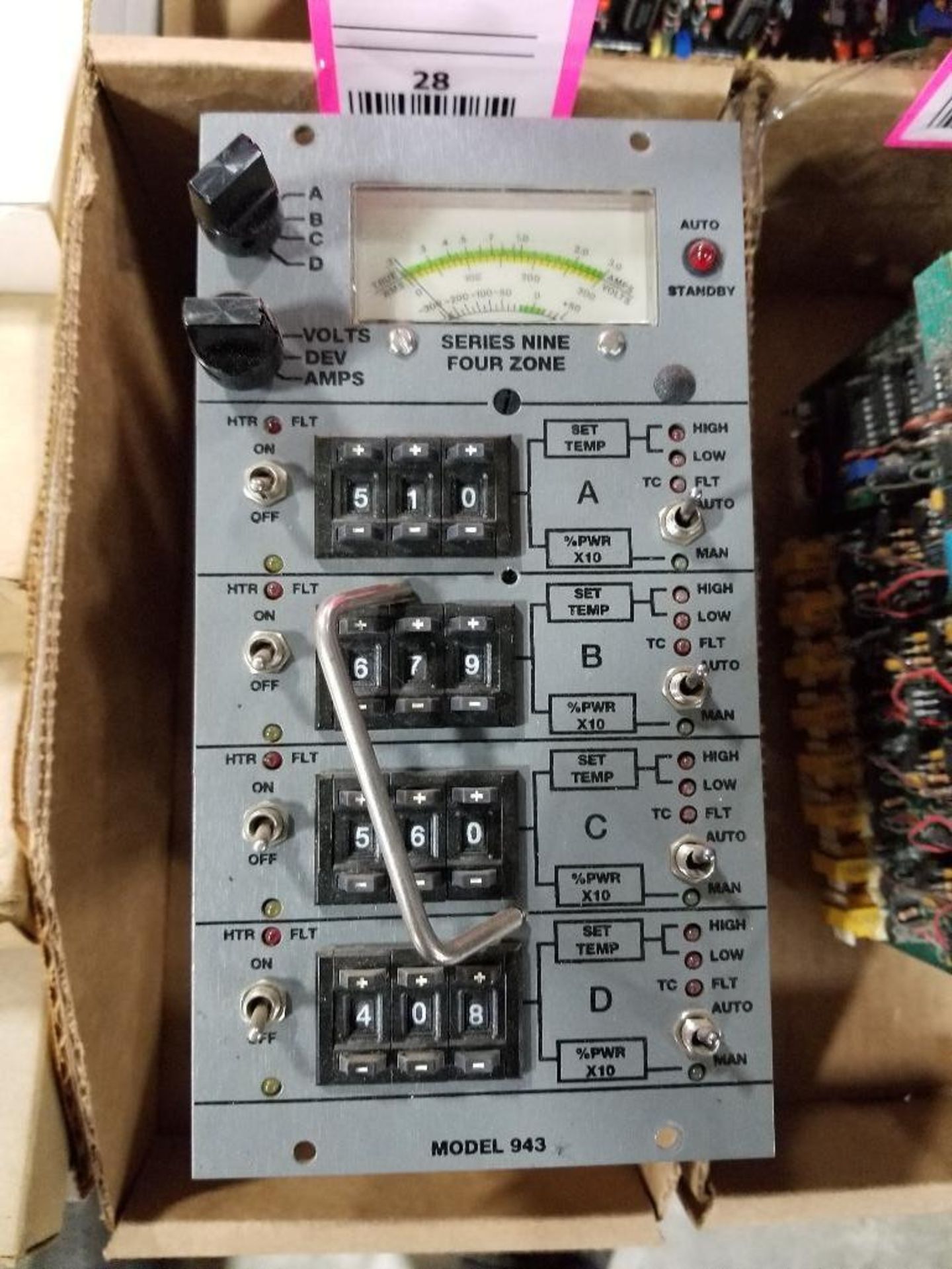 GammaFlux 4 zone controller. Model 943.