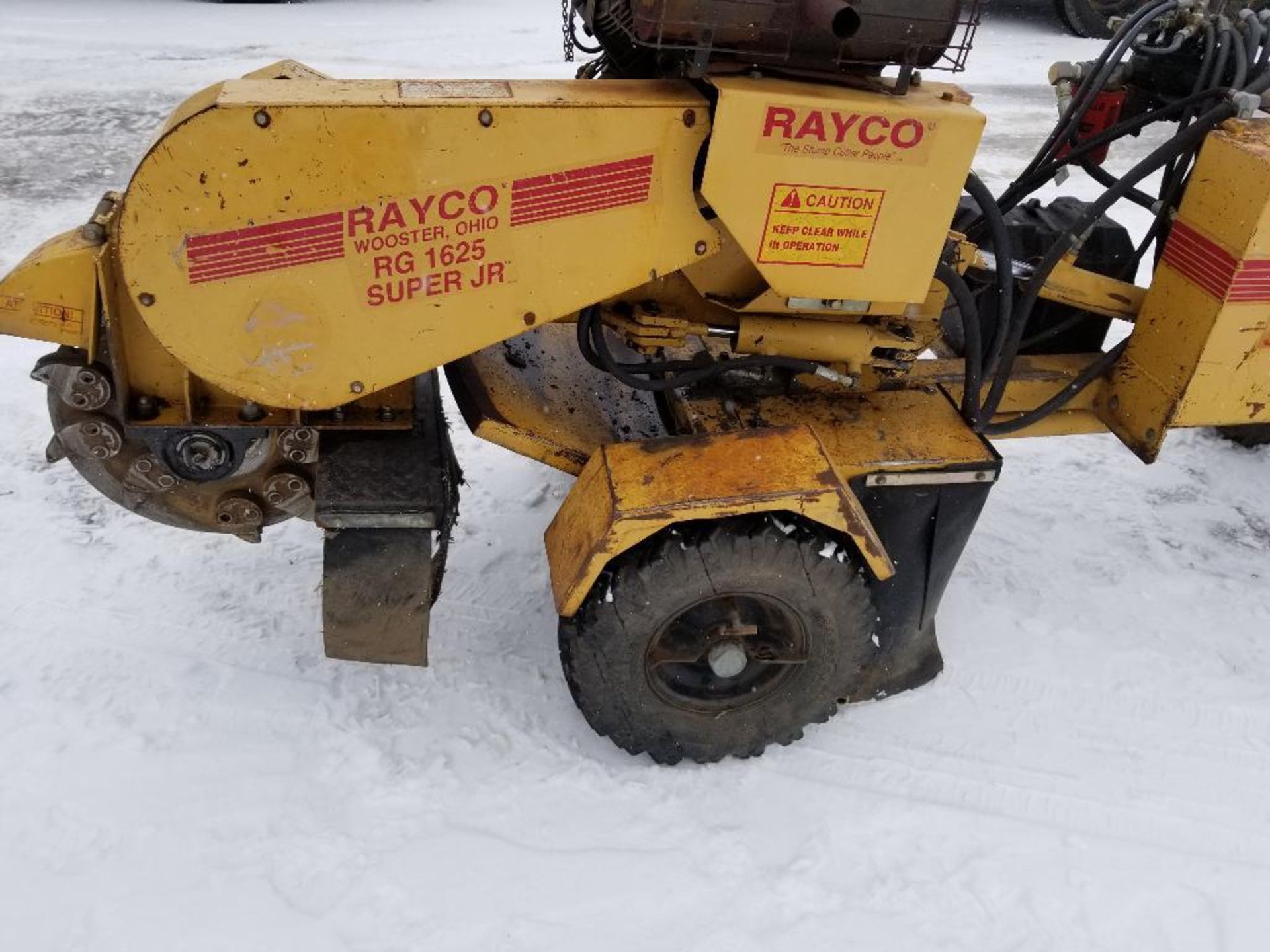 Rayco stump grinder. RG1625 super Jr. Kohler motor. 1320 hours showing on hour meter. - Image 7 of 19