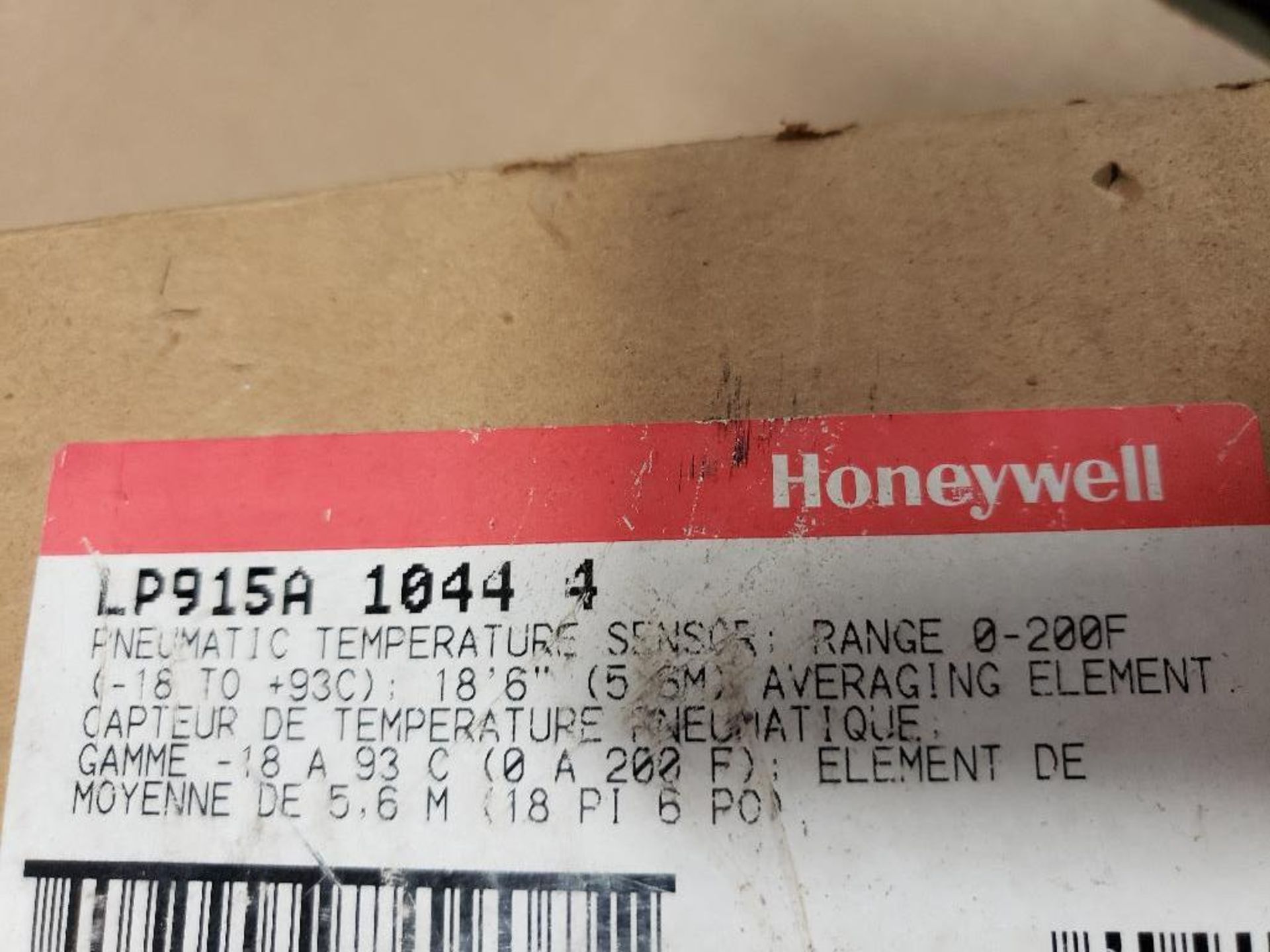 Honeywell pneumatic temperature sensor. Part number LP915A-1044-4. New in box. - Image 2 of 2