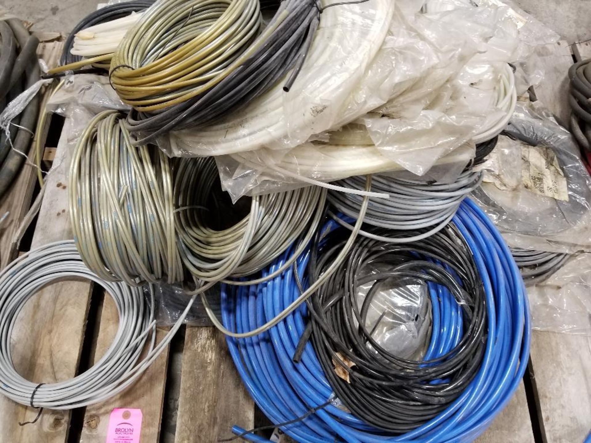 Pallet of assorted tubing.