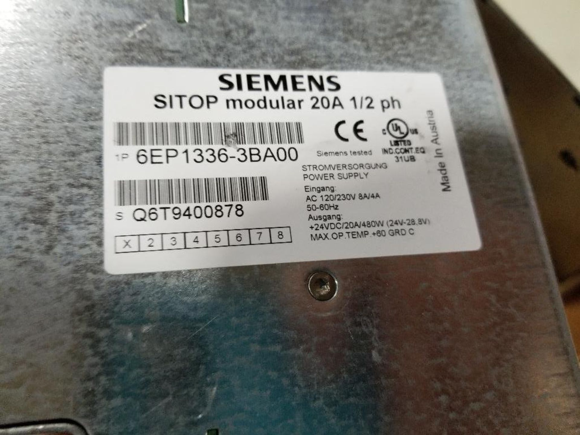 Qty 2 - Power supply from Siemens and Lutze. - Image 3 of 5