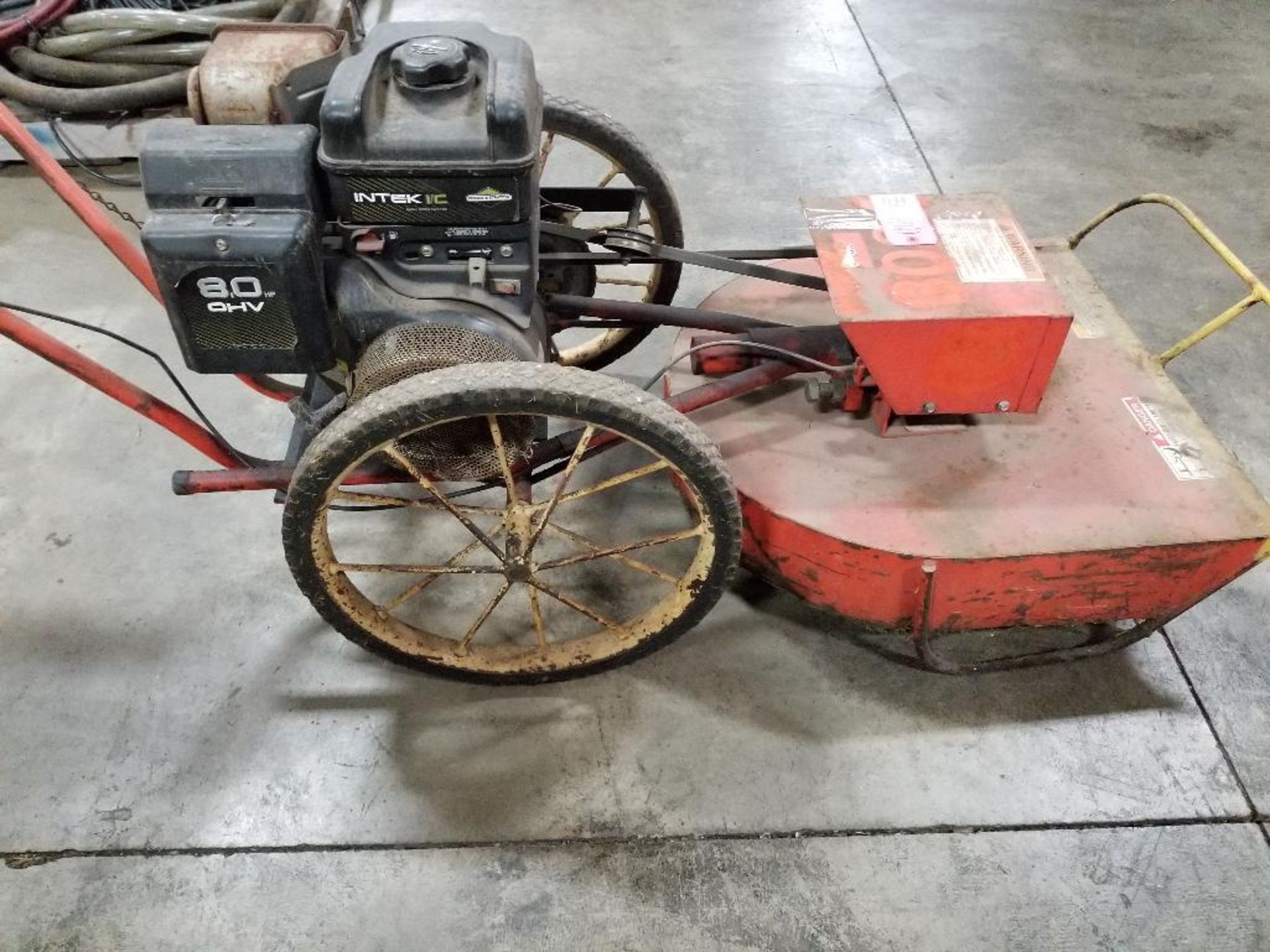 8hp The Whipper mower. Briggs and Stratton gas engine. - Image 8 of 10