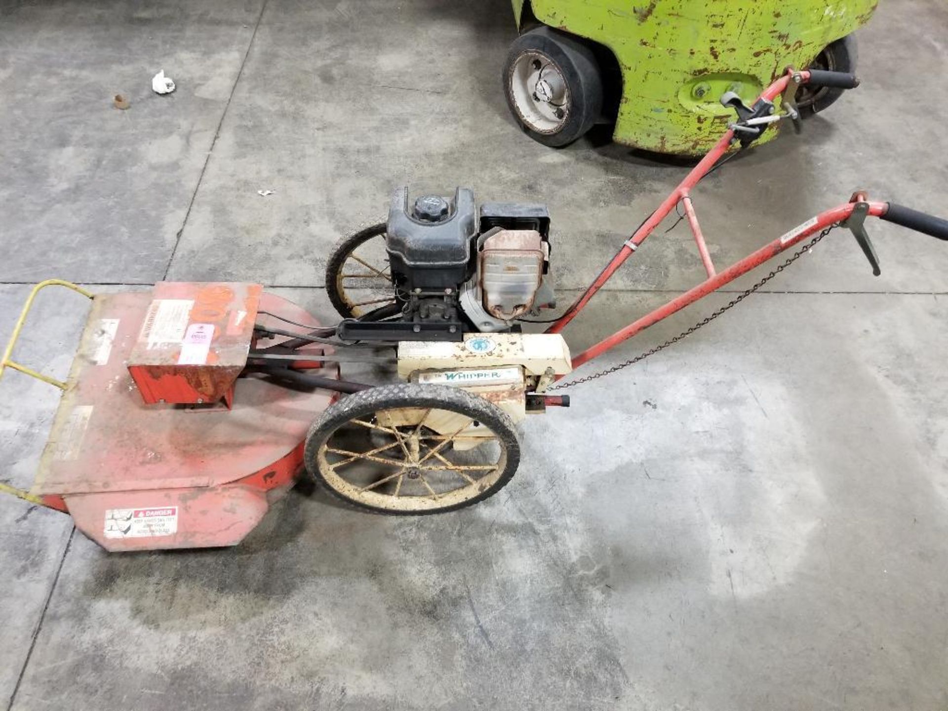 8hp The Whipper mower. Briggs and Stratton gas engine.