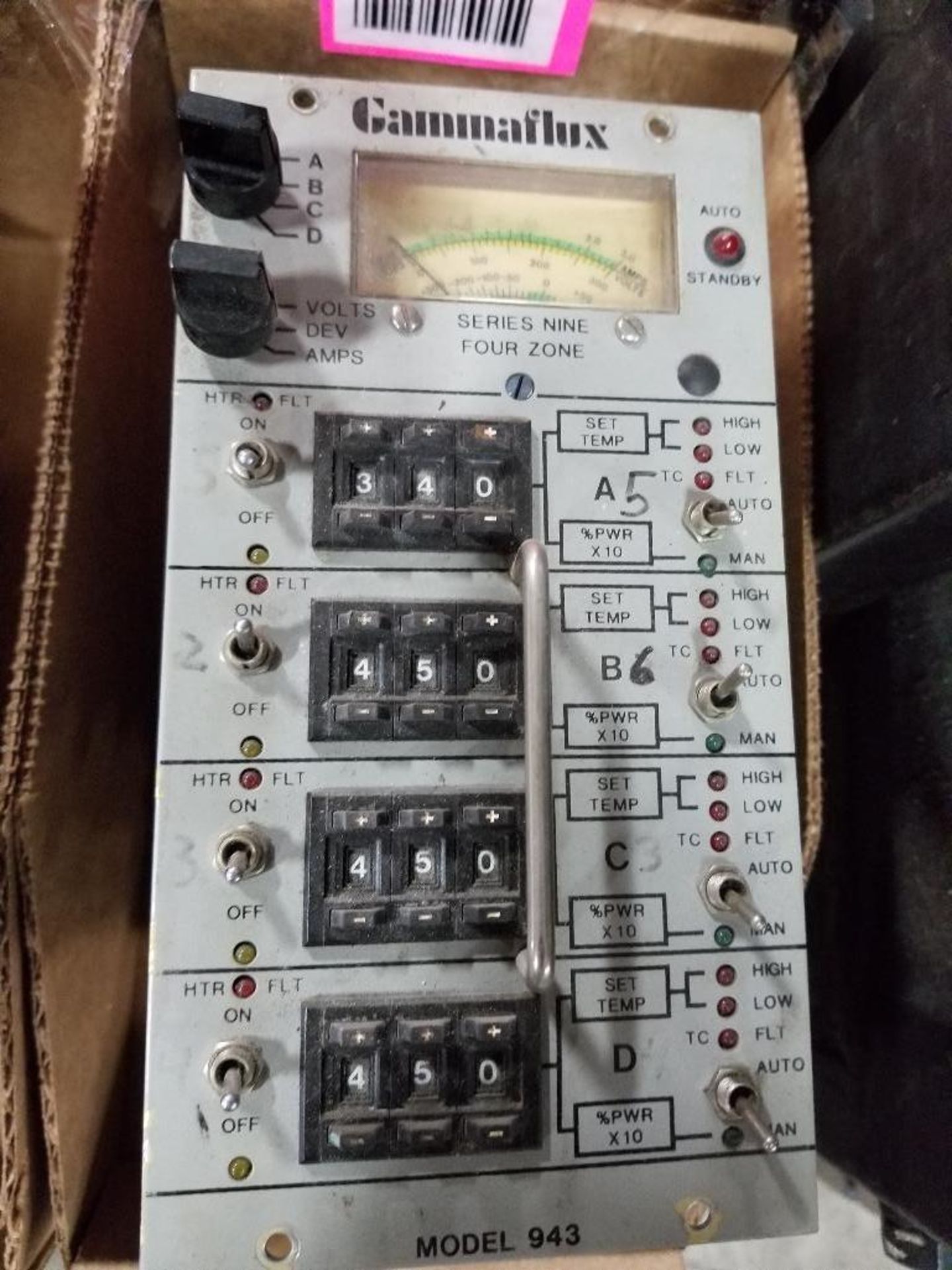 GammaFlux 4 zone controller. Model 943.