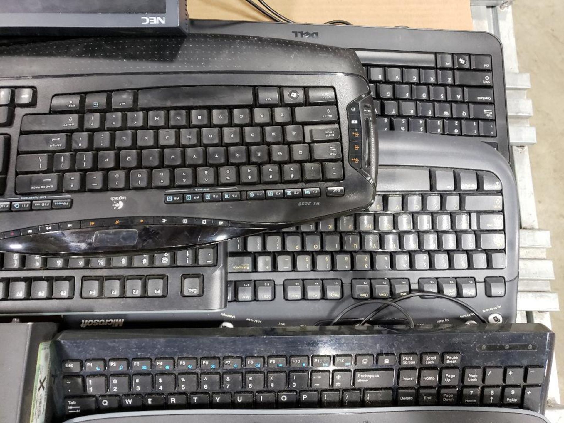 Assorted monitors, keyboards, and other computer hardware. - Image 4 of 17