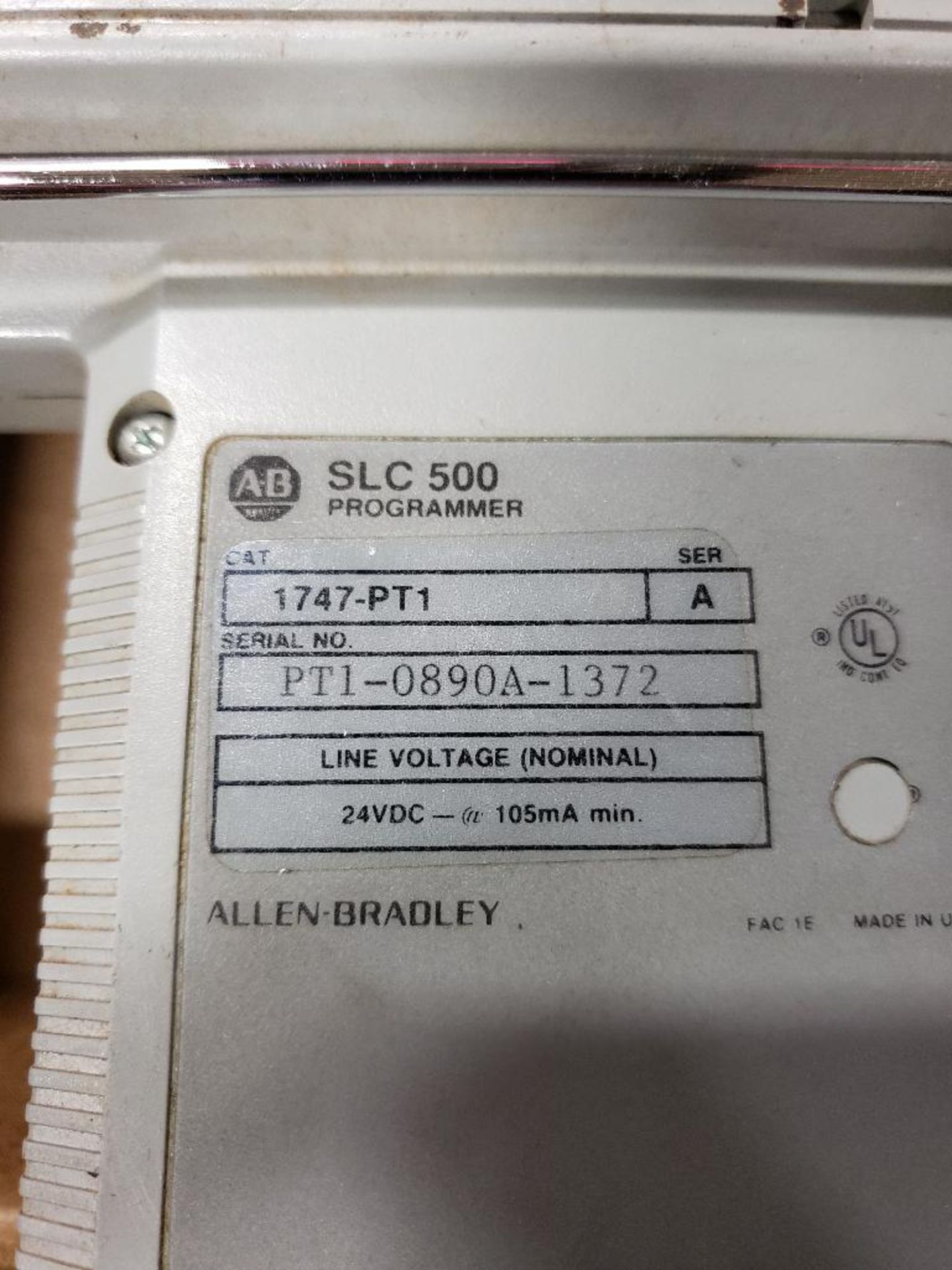Allen Bradley SLC500 controller. Catalog number 1747-PT1. - Image 4 of 4