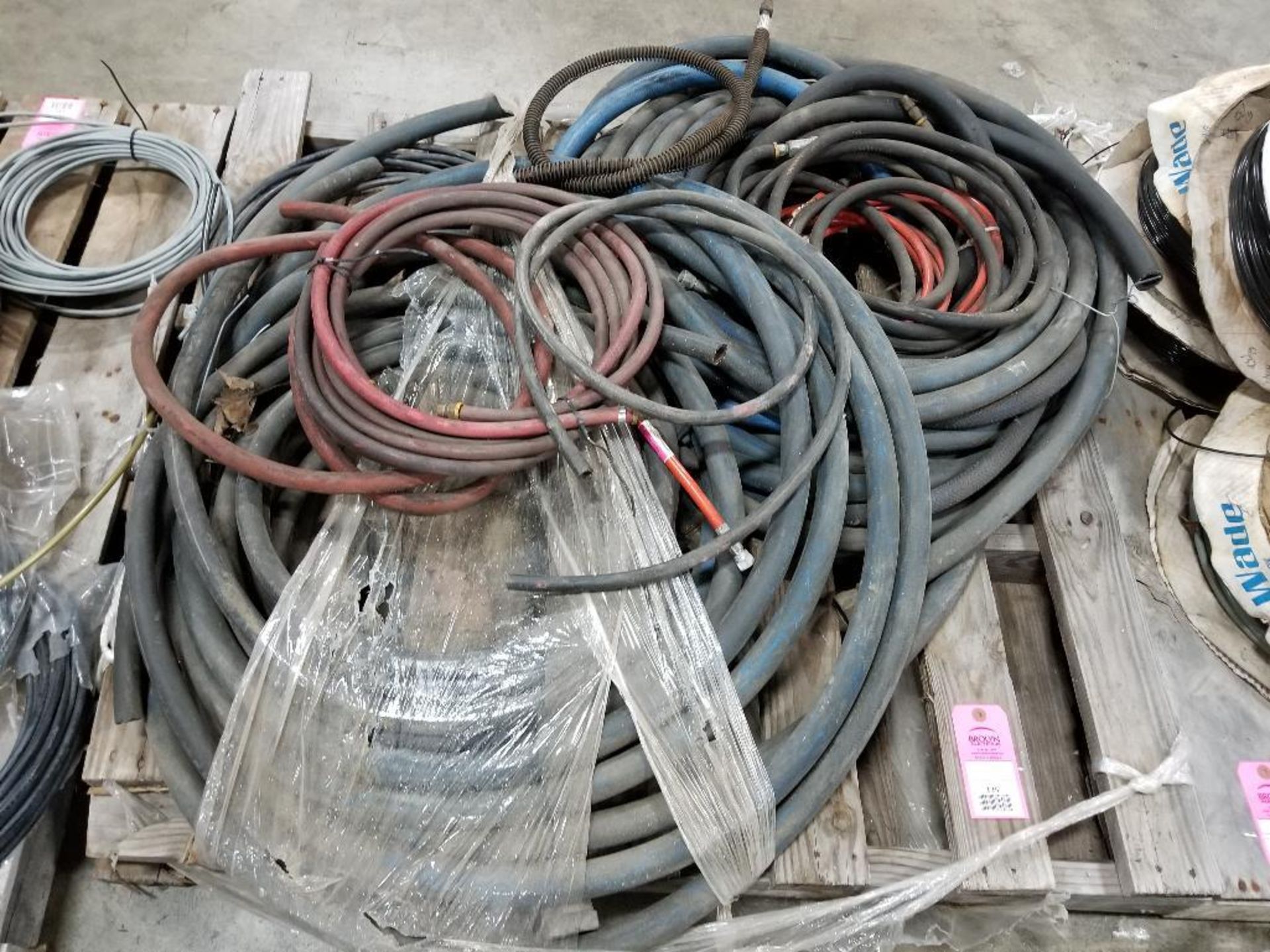 Pallet of assorted tubing.