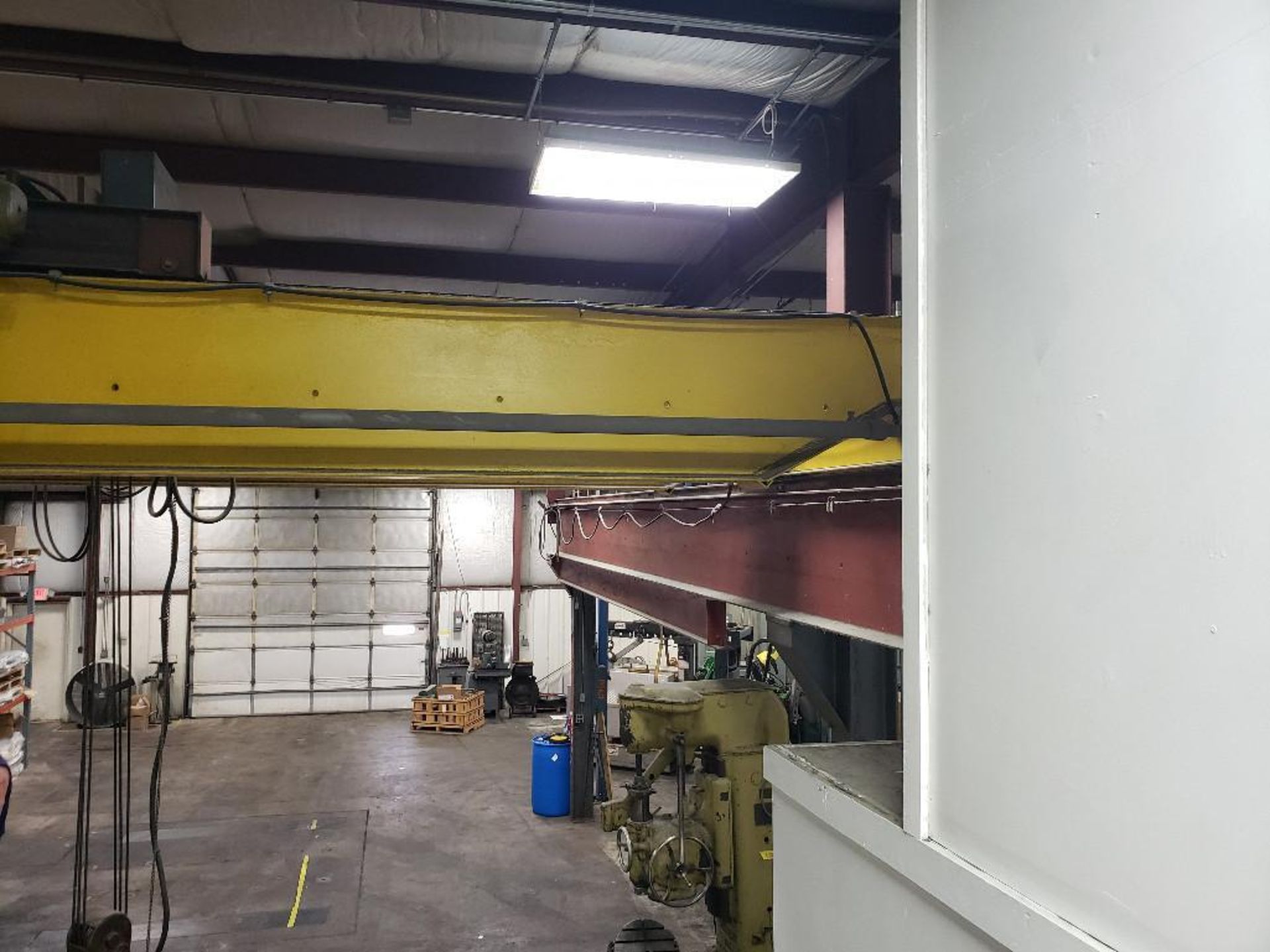 5 ton double girder top riding crane system. 5 ton CM meteor cable hoist. - Image 12 of 26