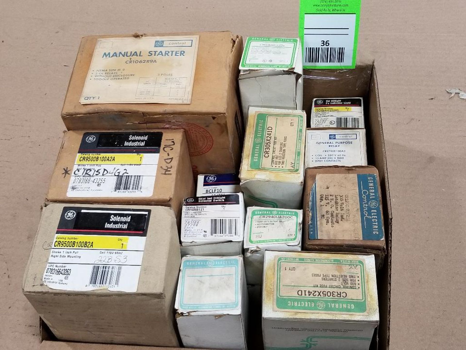 Qty 14 - GE electrical parts. New in box.