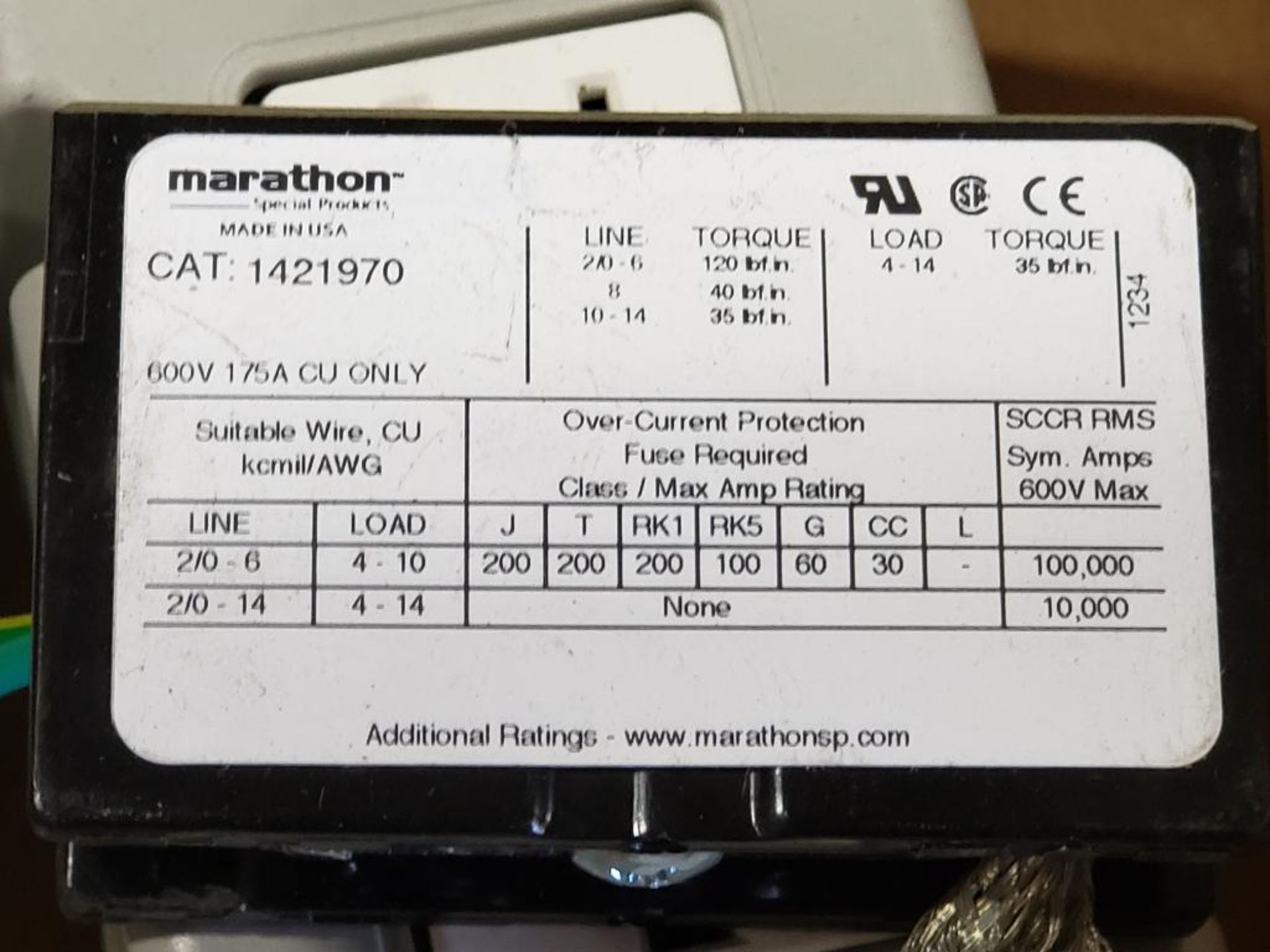 Qty 7 - Assorted electrical. Allen Bradley, Marathon. - Image 3 of 5