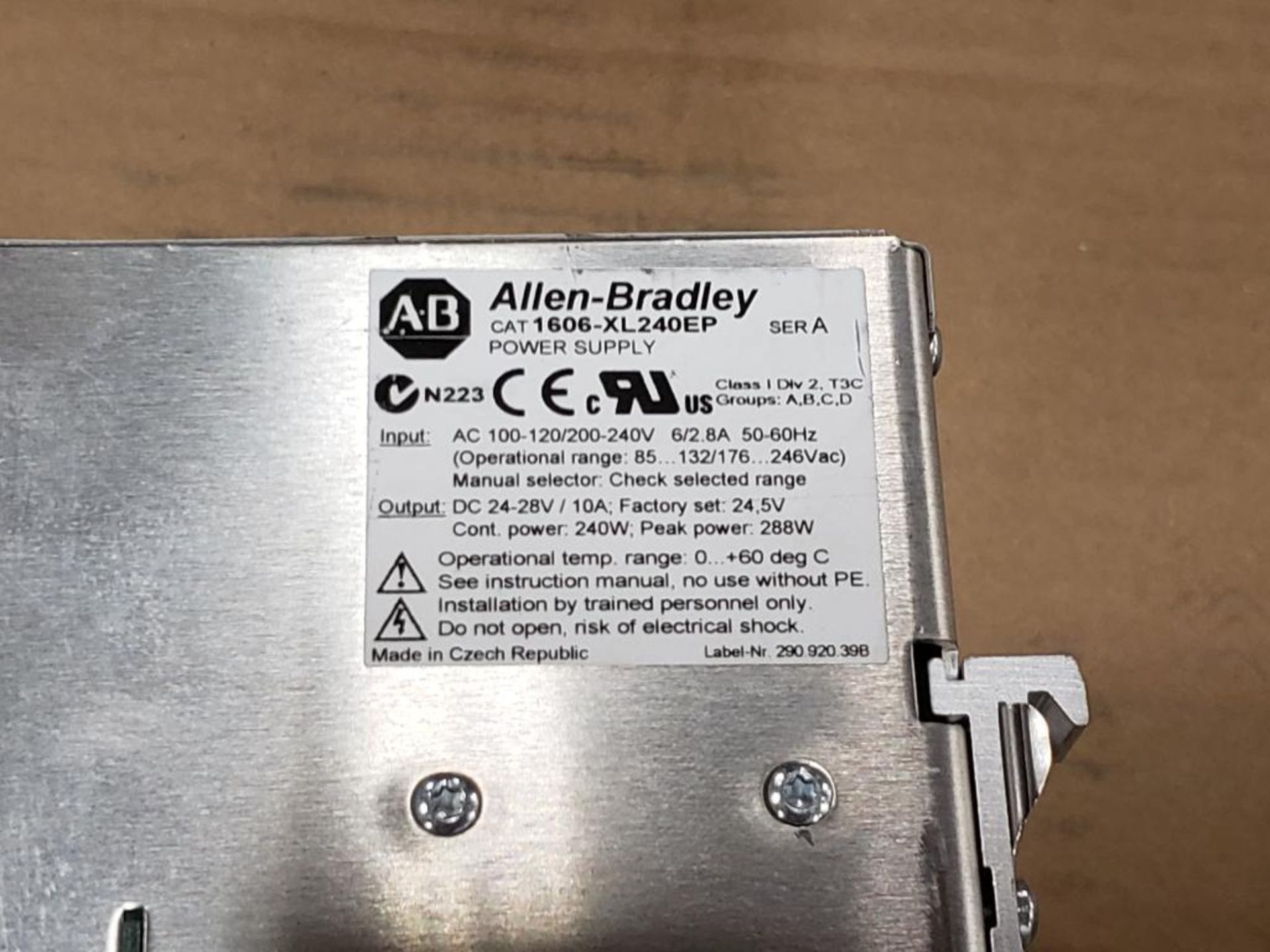 Allen Bradley 1606-XL240EP Power Supply. - Image 2 of 2