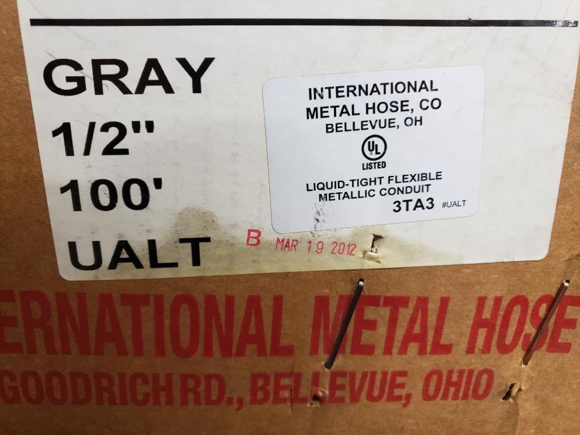 The International Metal Hose Co. 5012 1/2", 100', UALT Gray conduit tube - Image 6 of 7