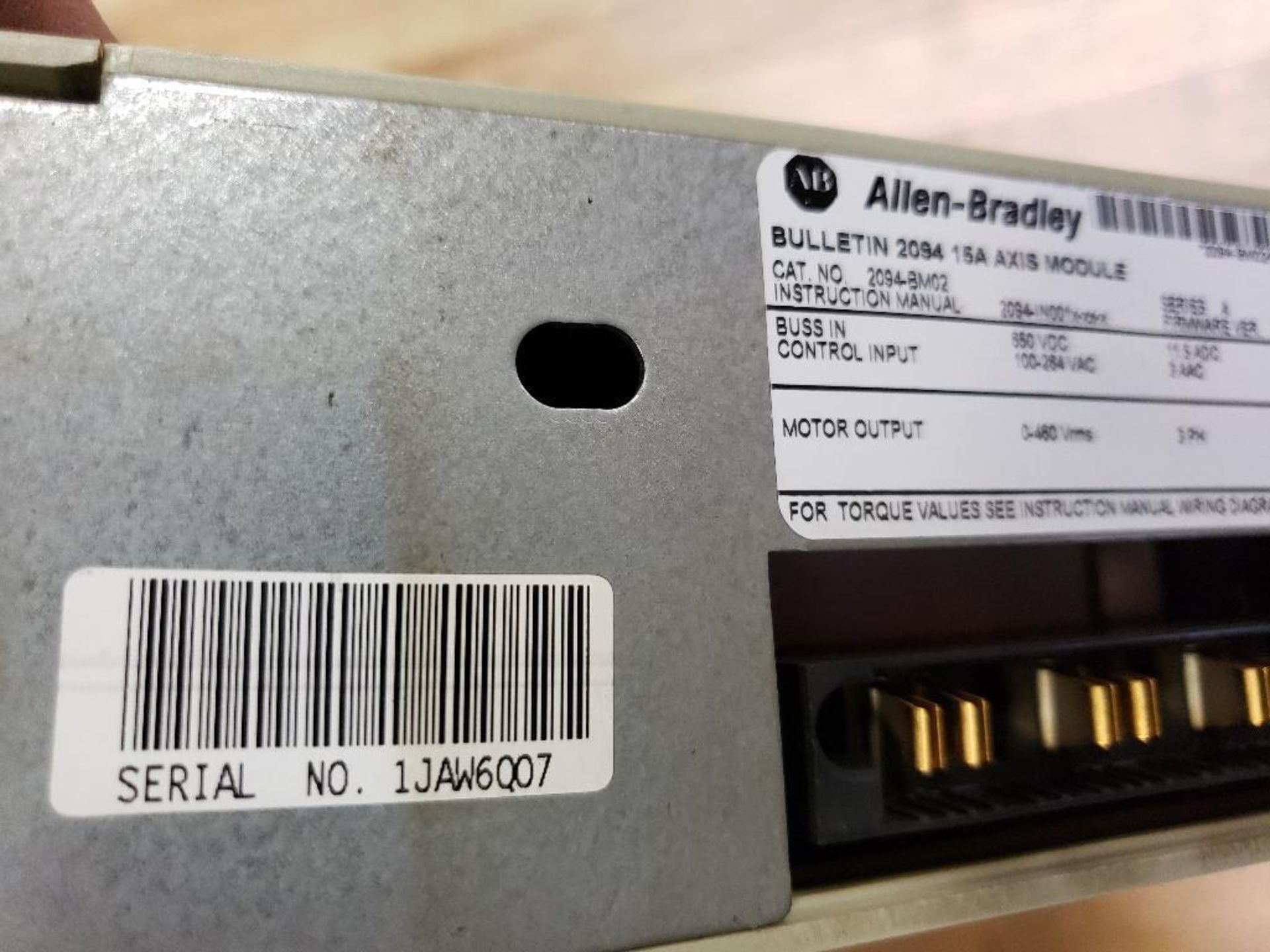 Allen Bradley Kinetix 6000 servo drive. 2094-BM02. - Image 3 of 3