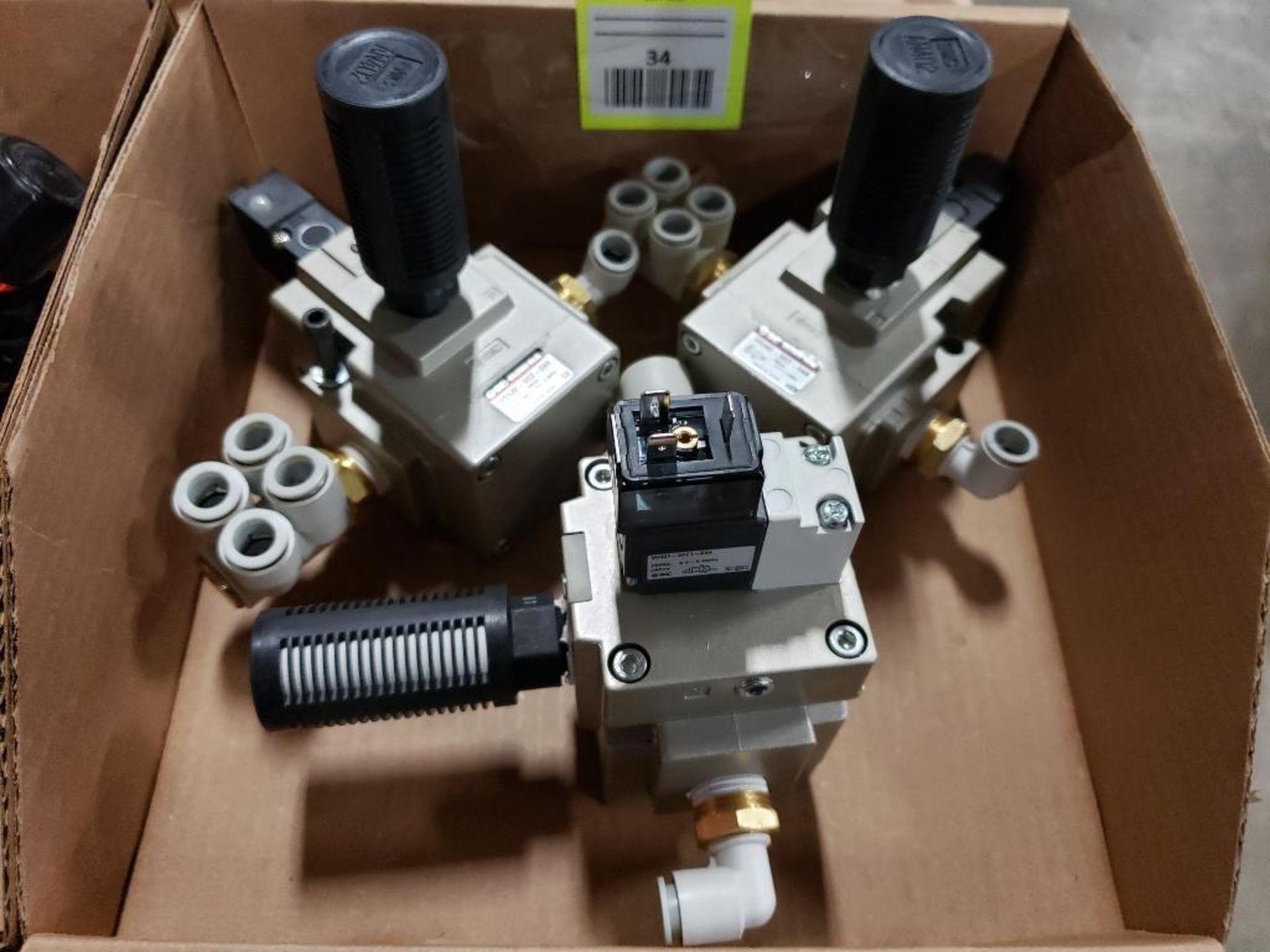 Qty 3 - SMC VG342-3DZ-04A Solenoid Valve.