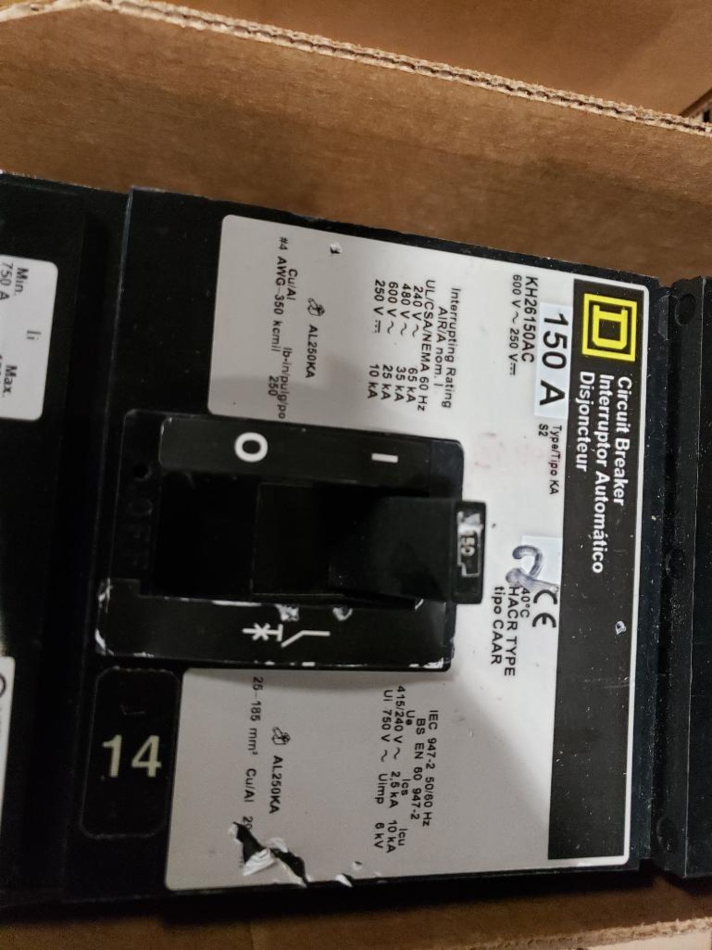 Square-D molded case circuit breaker KH26150AC. 150 Amp. - Image 3 of 3