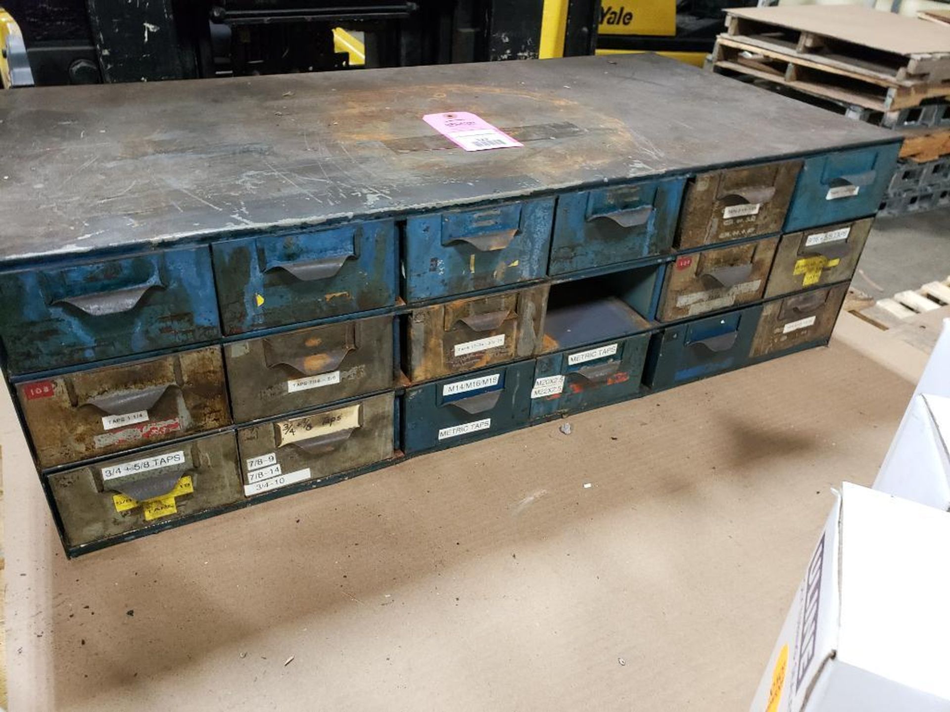 17-Drawer metal tool cabinet. - Image 5 of 5