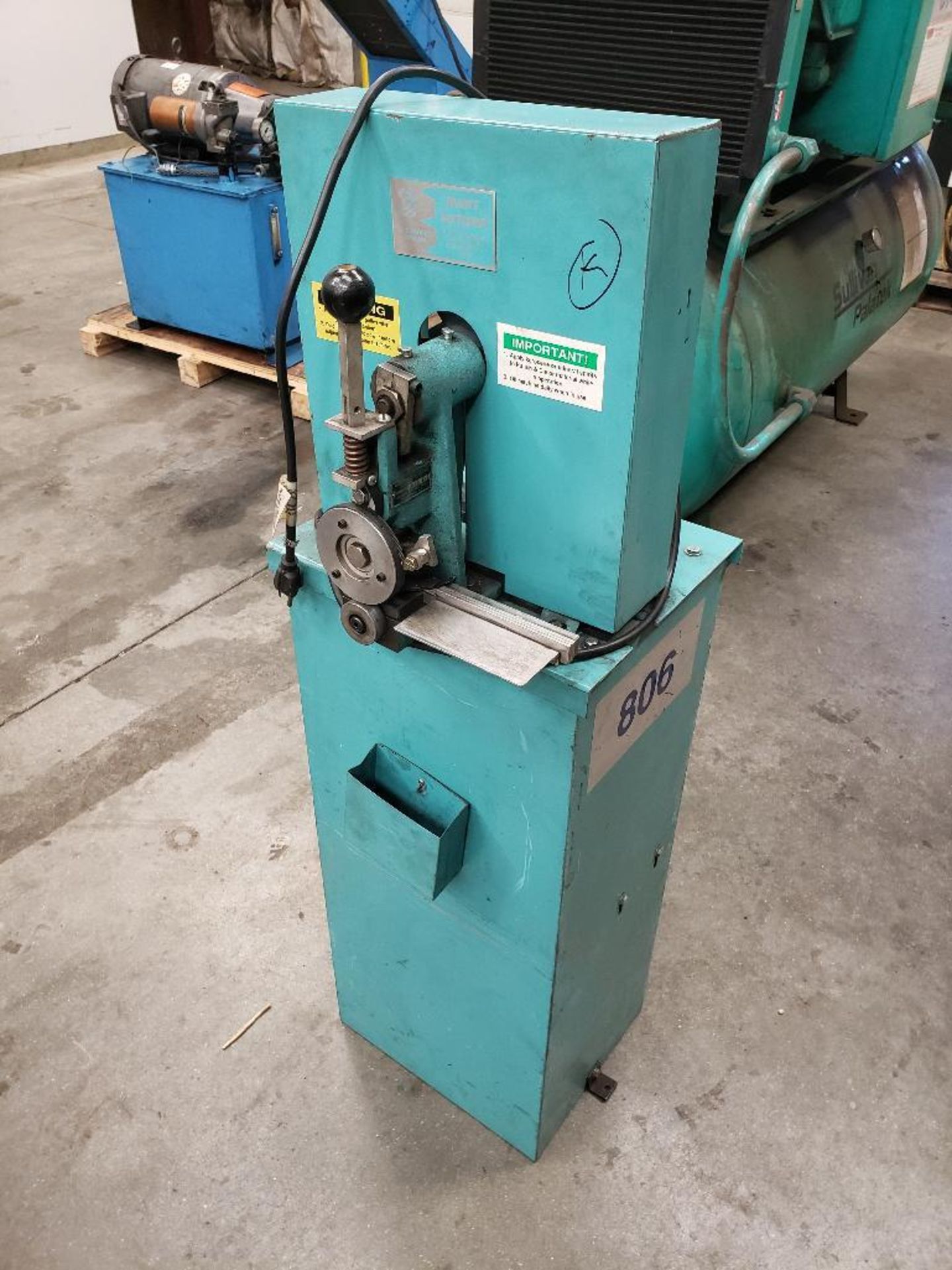 Ruoff Notching Machine, tin notcher. 115v single phase.