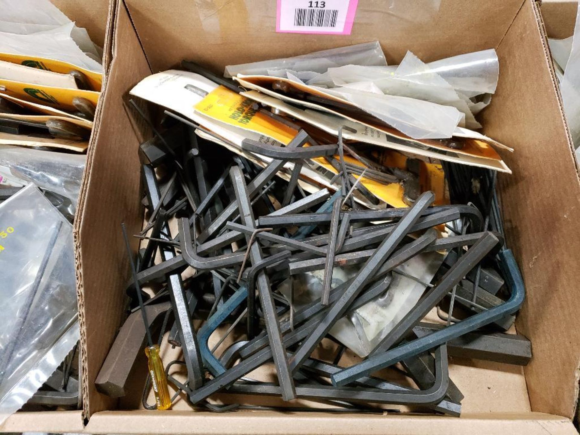 Large Qty of assorted allen wrenches. Holo-Krome and brands.