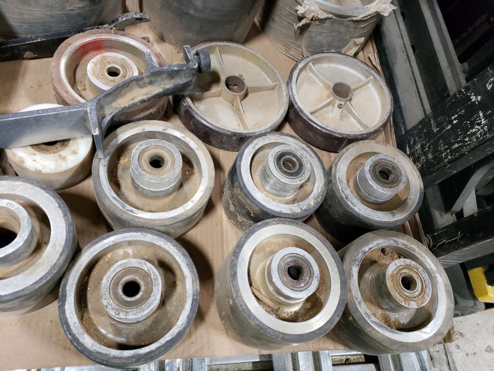 Pallet of assorted rollers press wheels. - Image 5 of 7