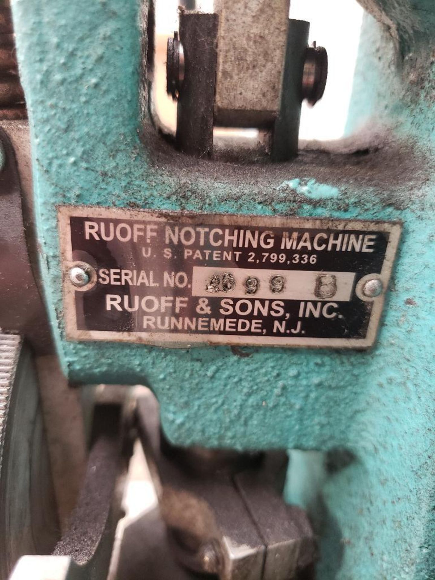 Ruoff Notching Machine, tin notcher. 115v single phase. - Image 7 of 8