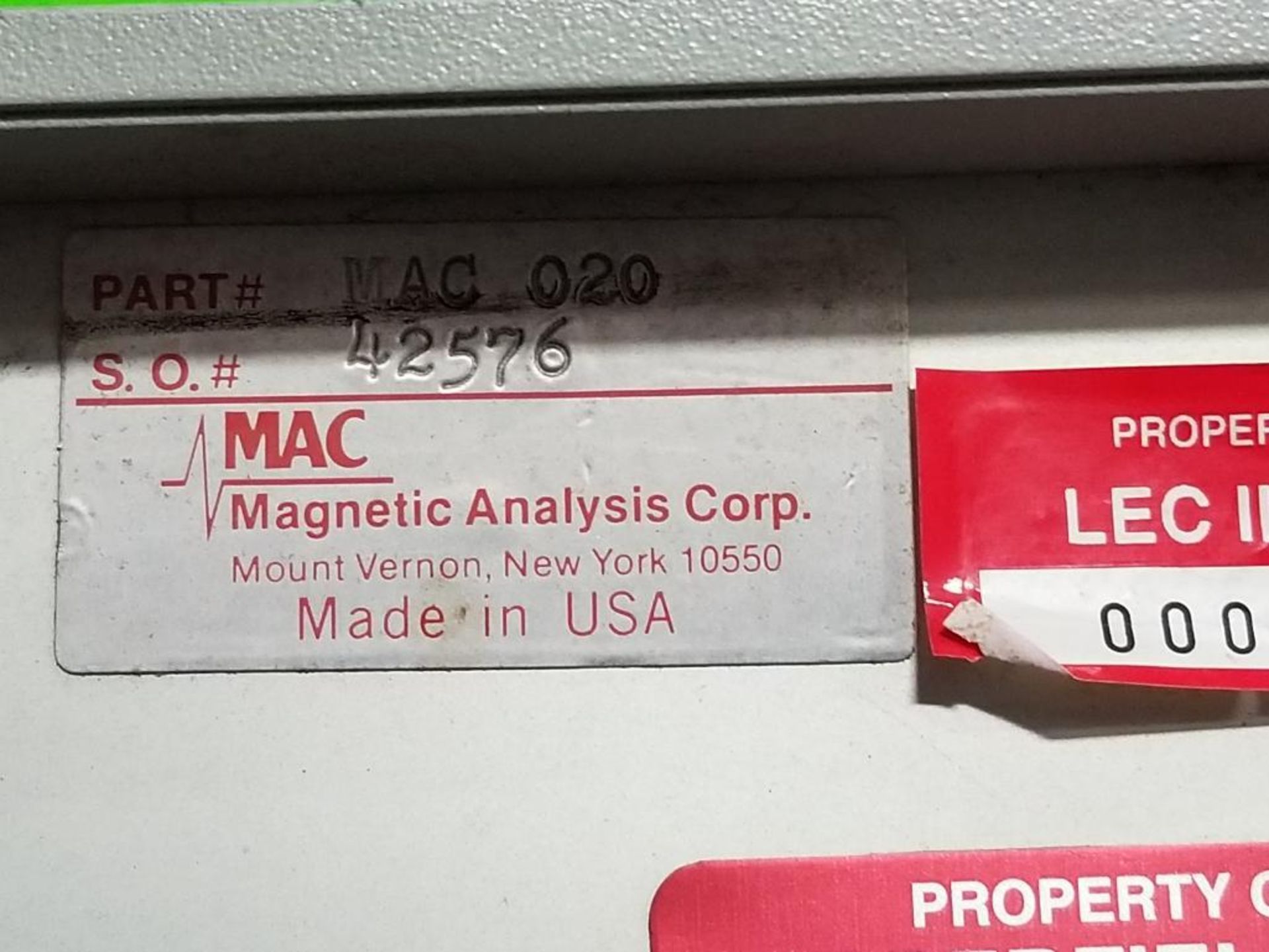 MAC Magnetic Analysis Corp. MAC-20 magnetic detector. - Bild 5 aus 8