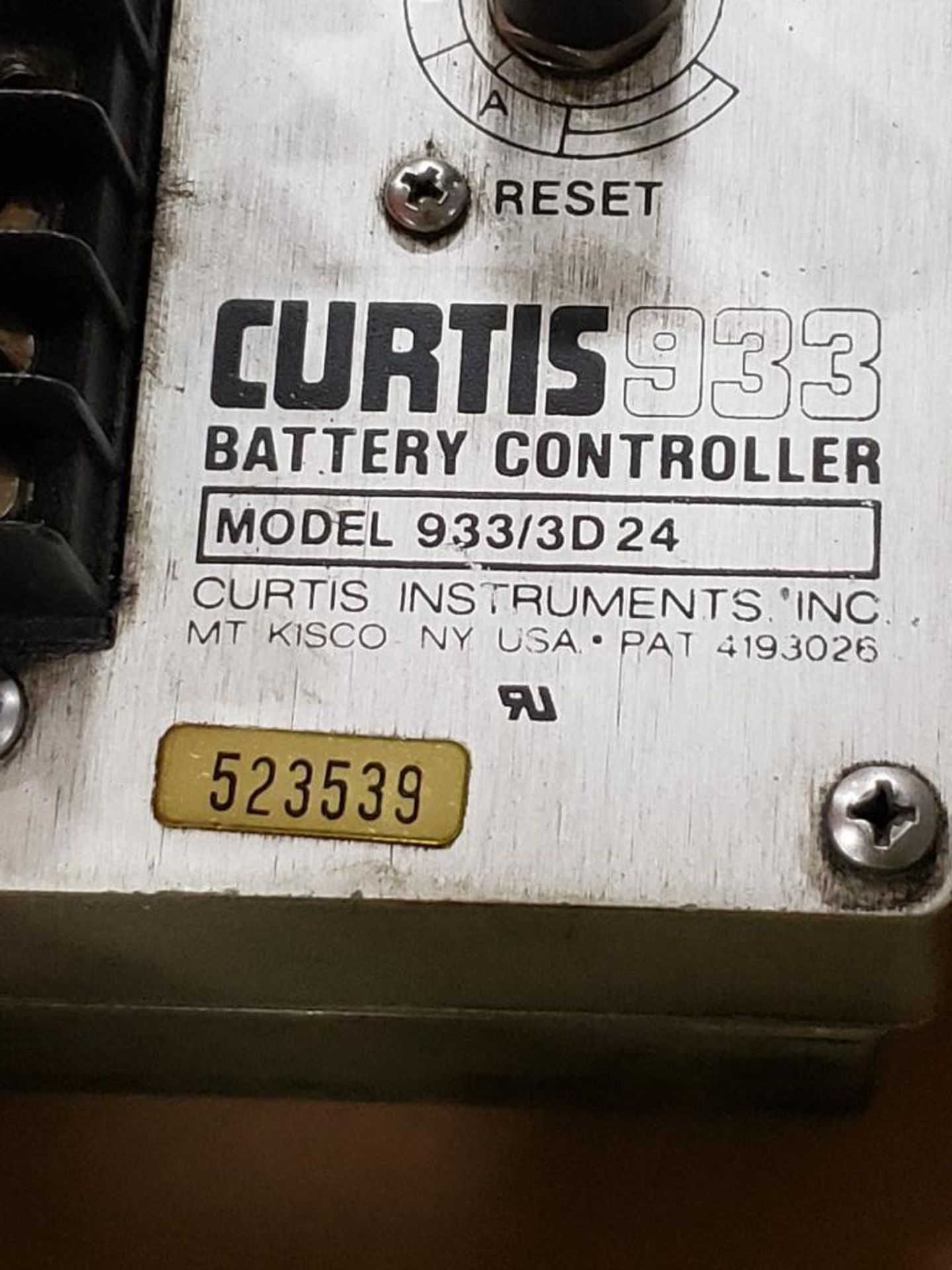 Qty 2 - Curtis 933 Battery controller. Model 933/3D24. - Bild 4 aus 4