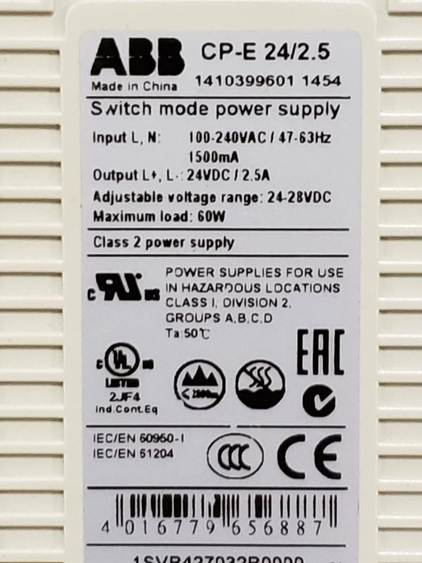 Assorted power supply. Allen Bradley, Sola, Pillz, ABB, IDEC. - Bild 10 aus 11