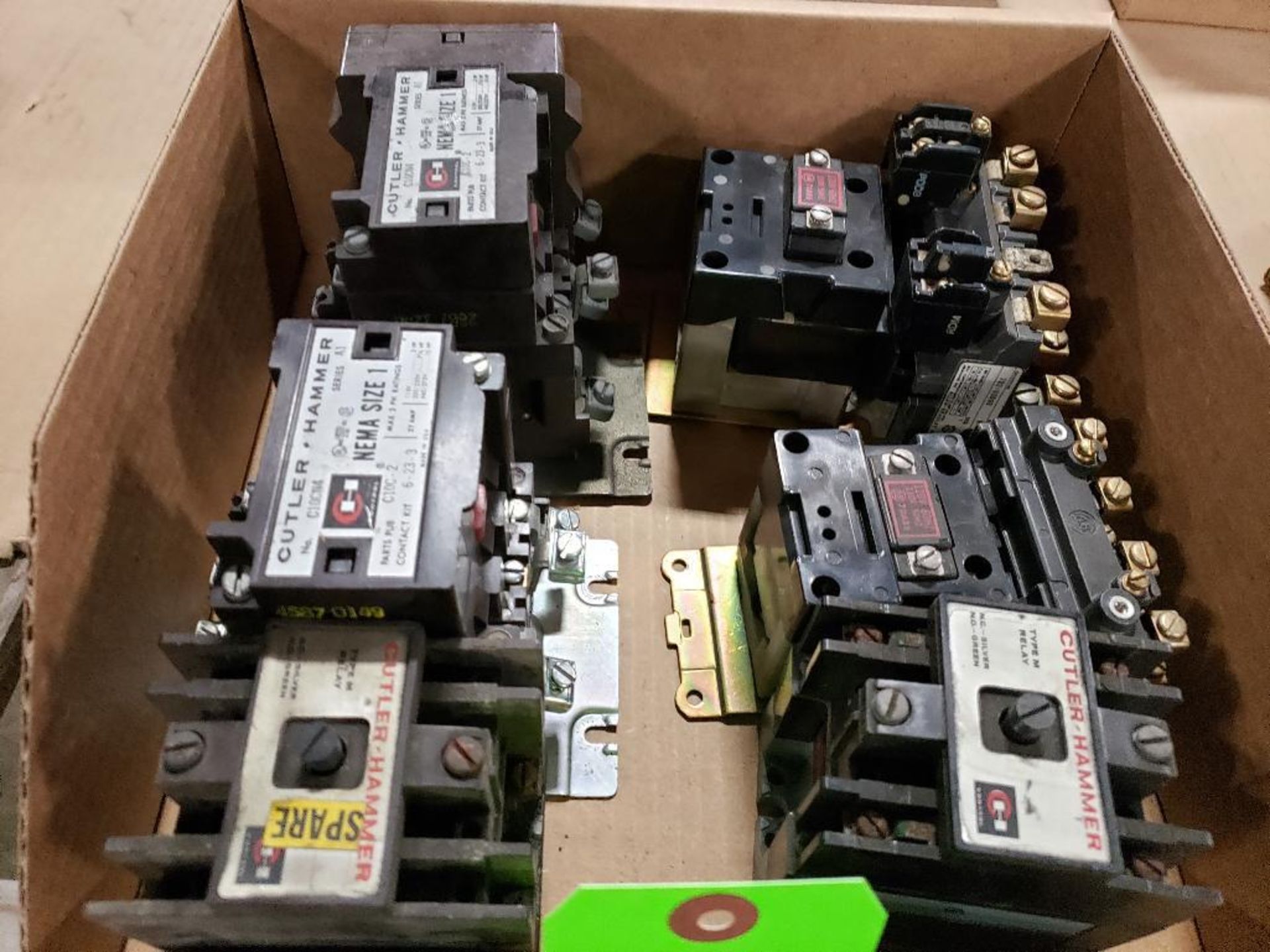 Assorted electrical contactors. Cutler Hammer, Allen Bradley.