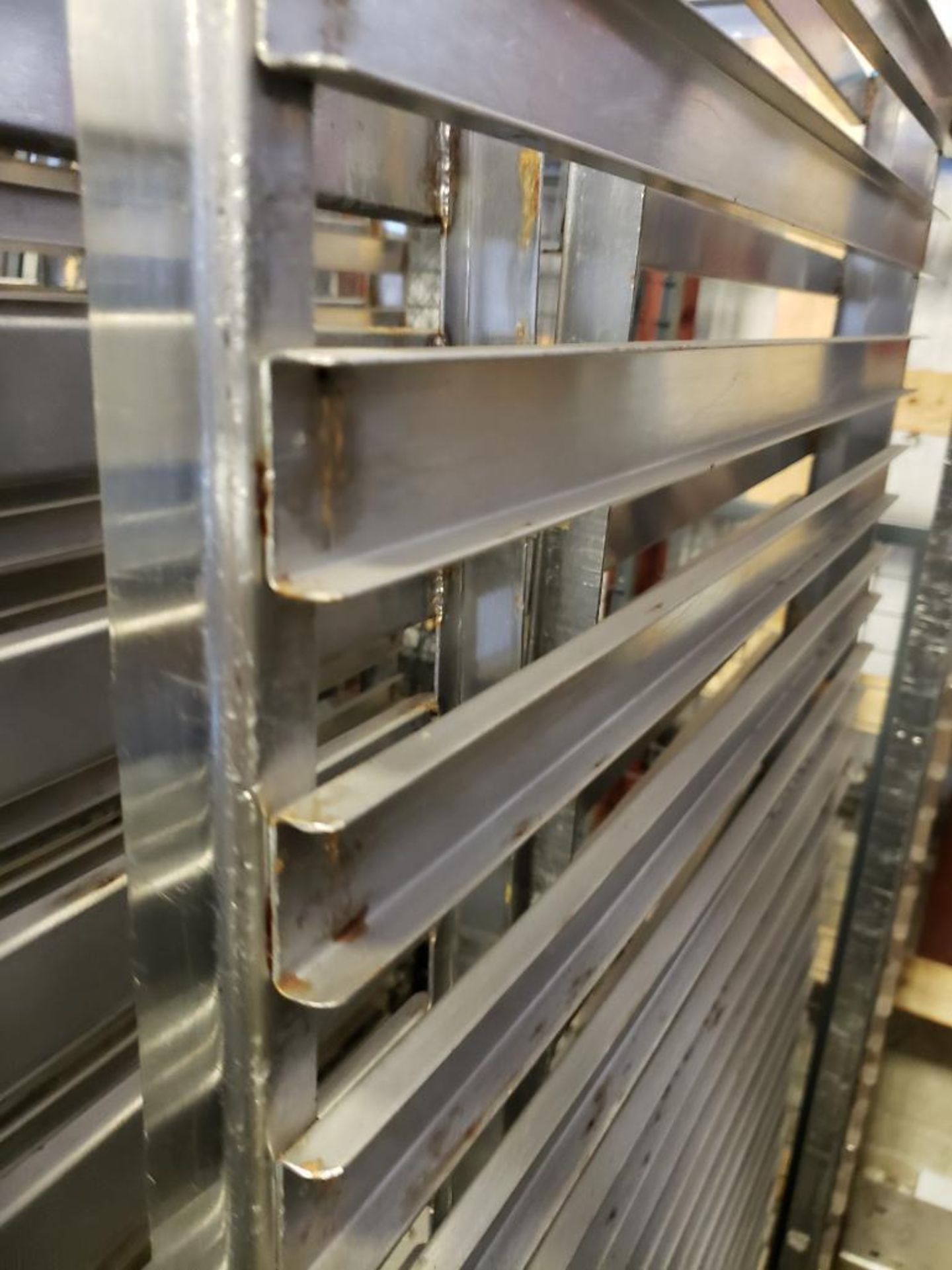 Qty 2 - baking pan rolling rack. 21"Wx68"Hx26"D. - Image 2 of 2