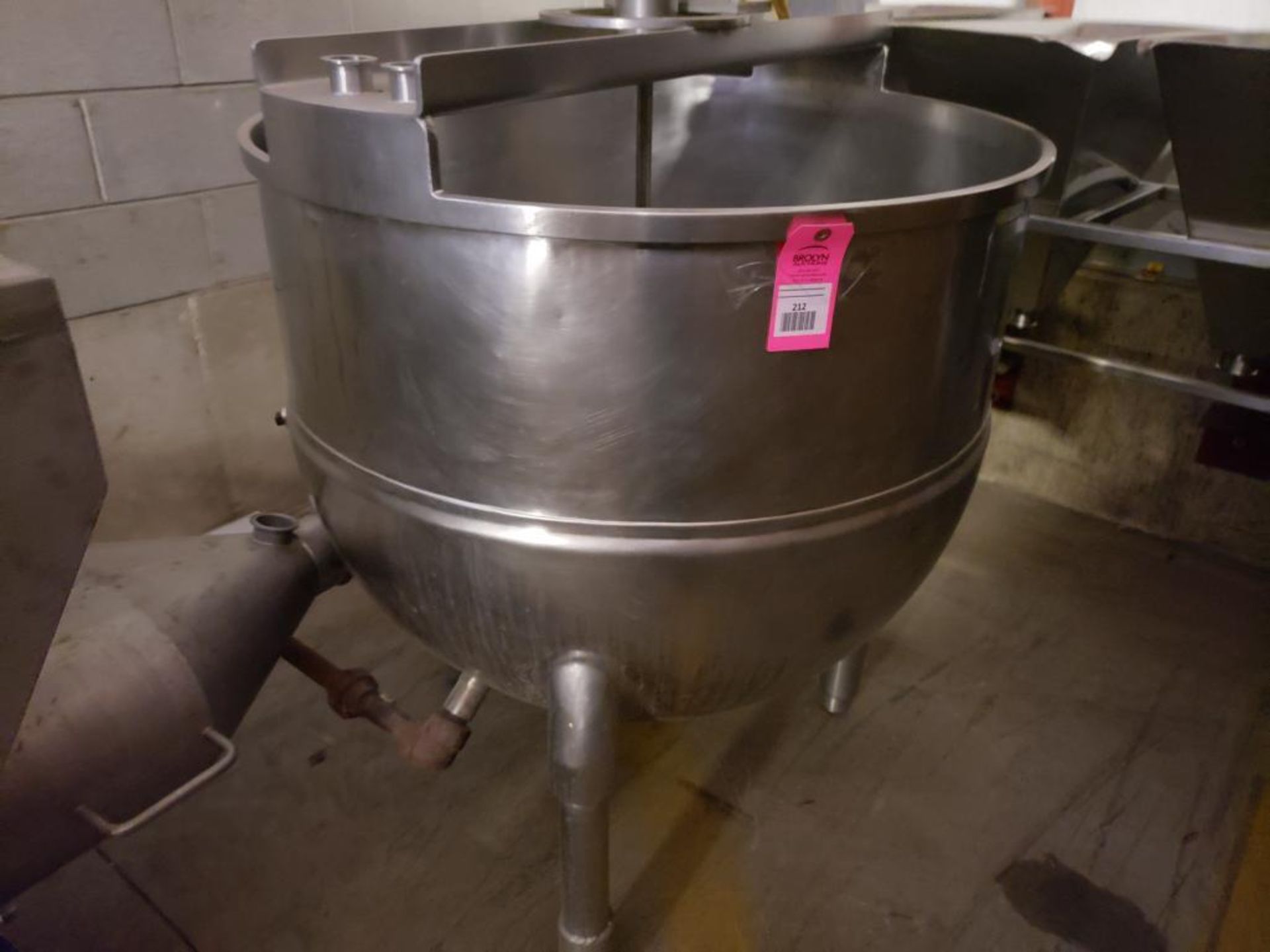 Stainless steel kettle mixer with SPXFlow lightnin mixer. - Image 8 of 11
