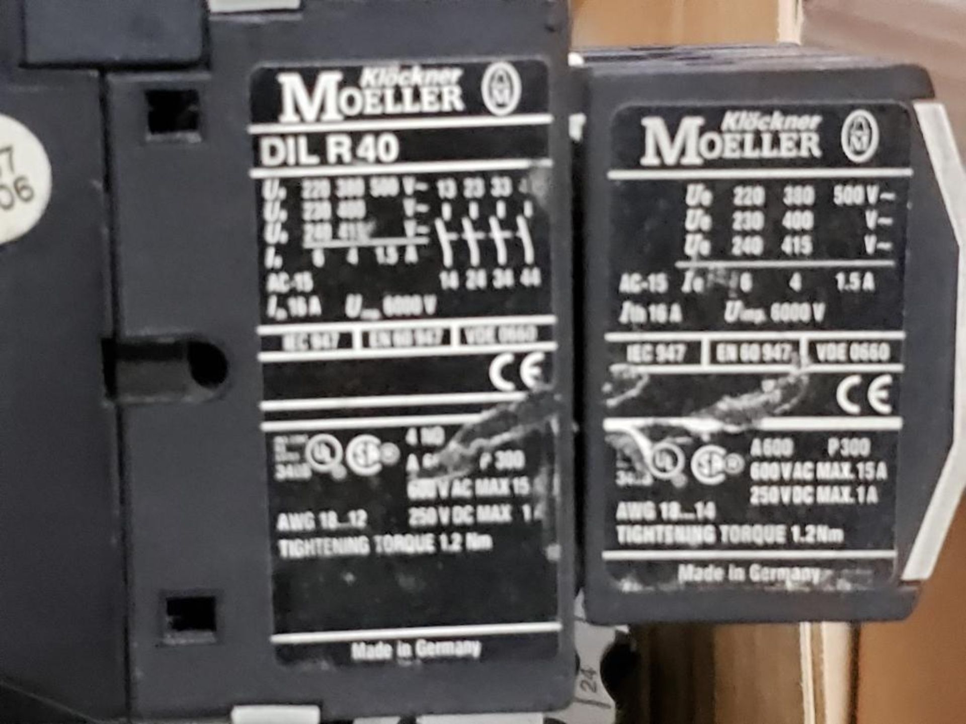 Assorted electrical contactors. Moeller, Sprecher+Schuh. - Image 6 of 7