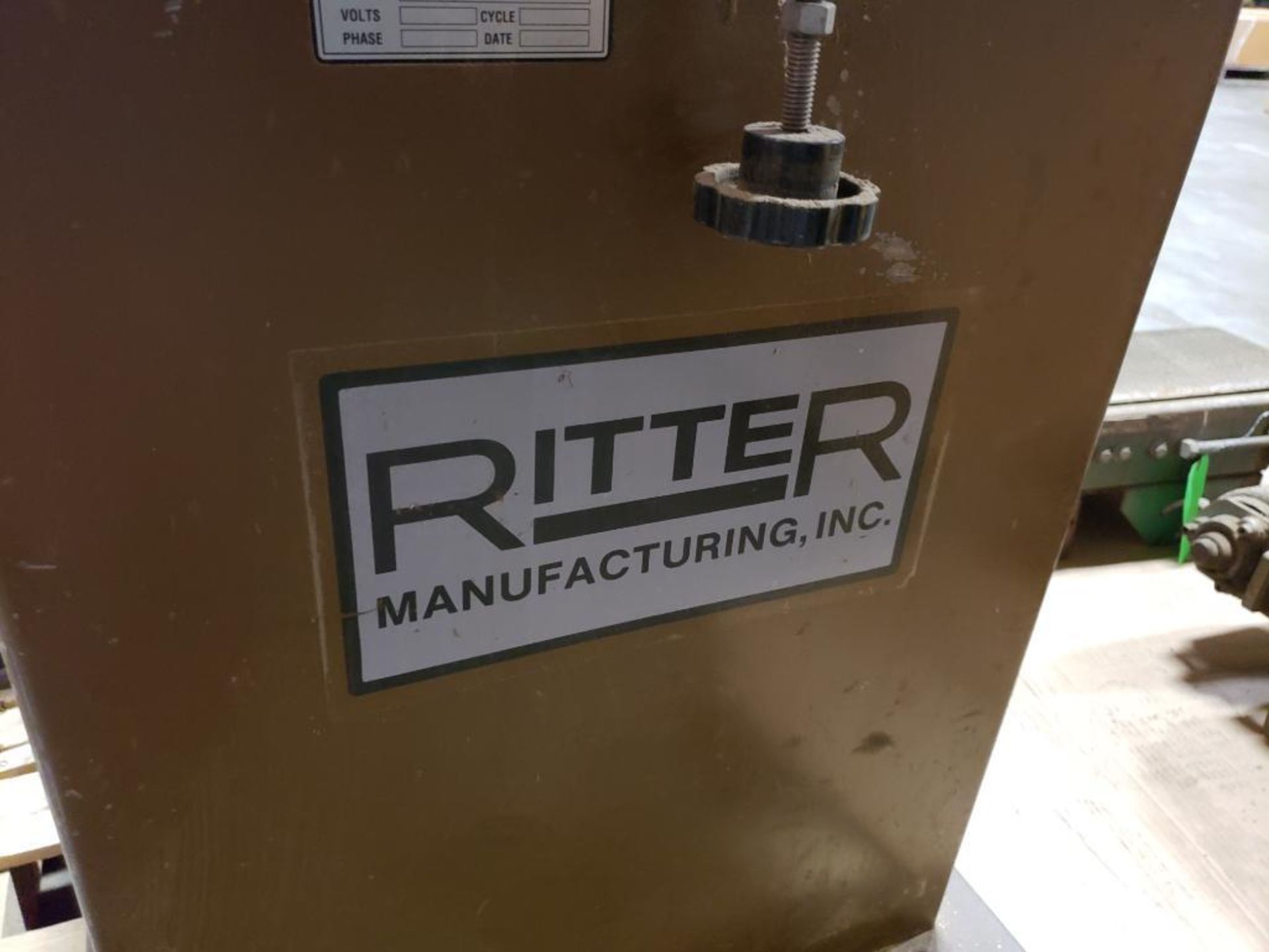 Ritter R825 Horizontal Borer. 3/4HP Dayton 1PH motor. 6K483A. 115/230V, 3450RPM, F56-Frame. - Image 4 of 9