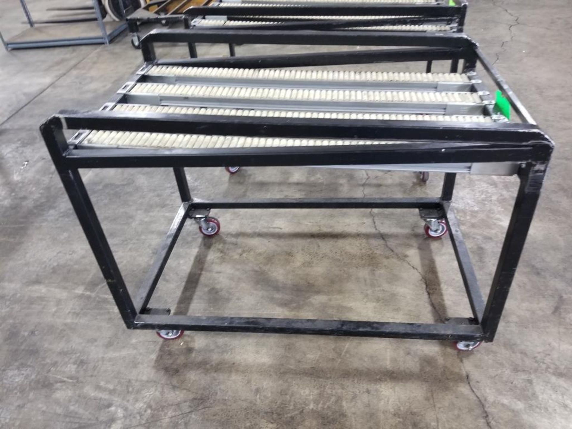 Qty 2 - Industrial single layer roller tables. 48x28x36 each. LxWxH. - Image 6 of 8