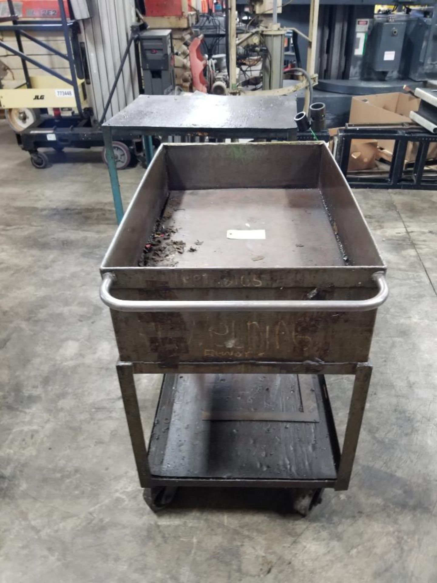 Qty 2 - Industrial work carts. 40x24x37, 39x25x40. LxWxH. - Image 3 of 7