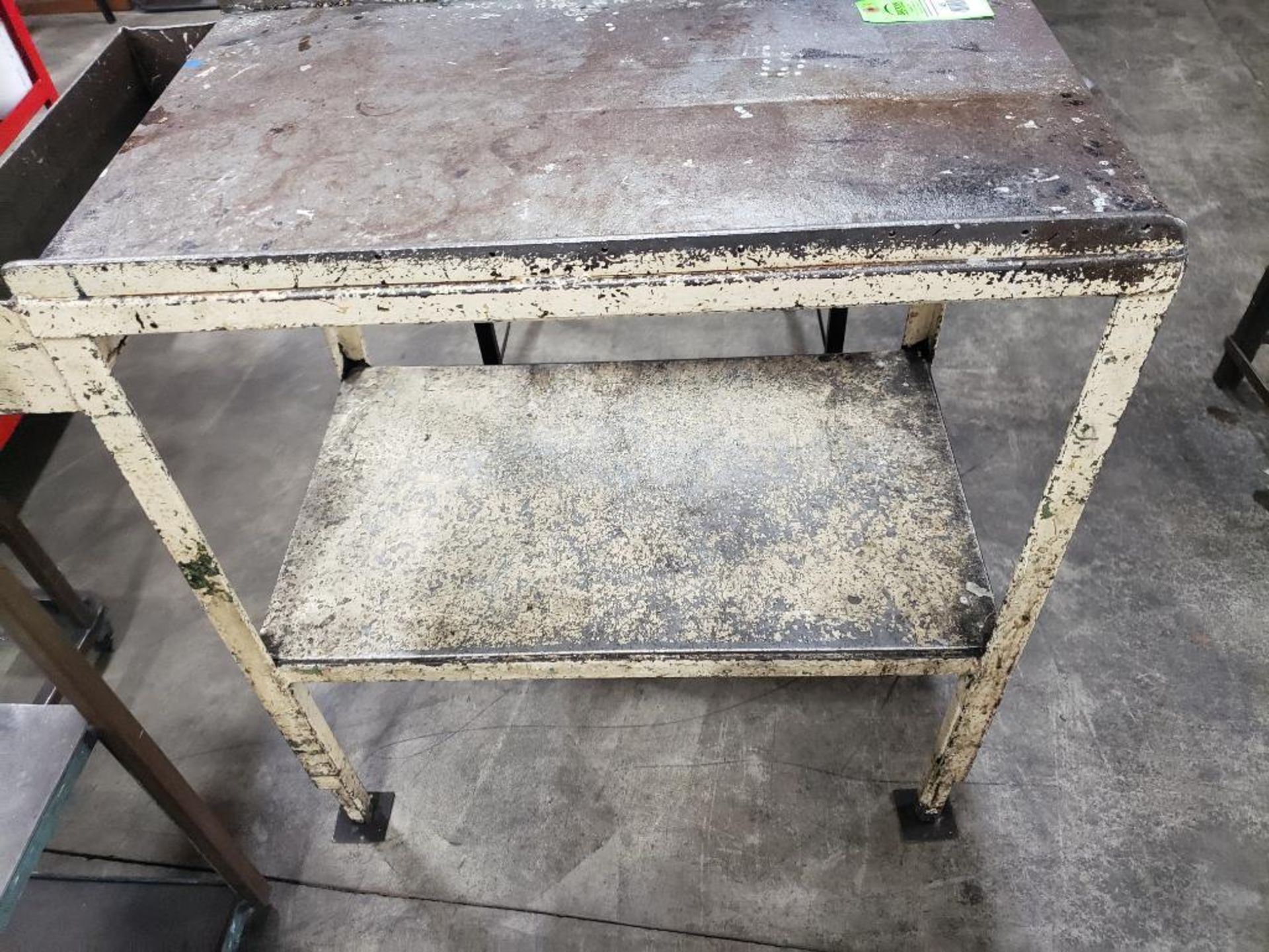 Qty 2 - Industrial work tables. 39x21x38, 24x24x30. LxWxH. - Image 3 of 6