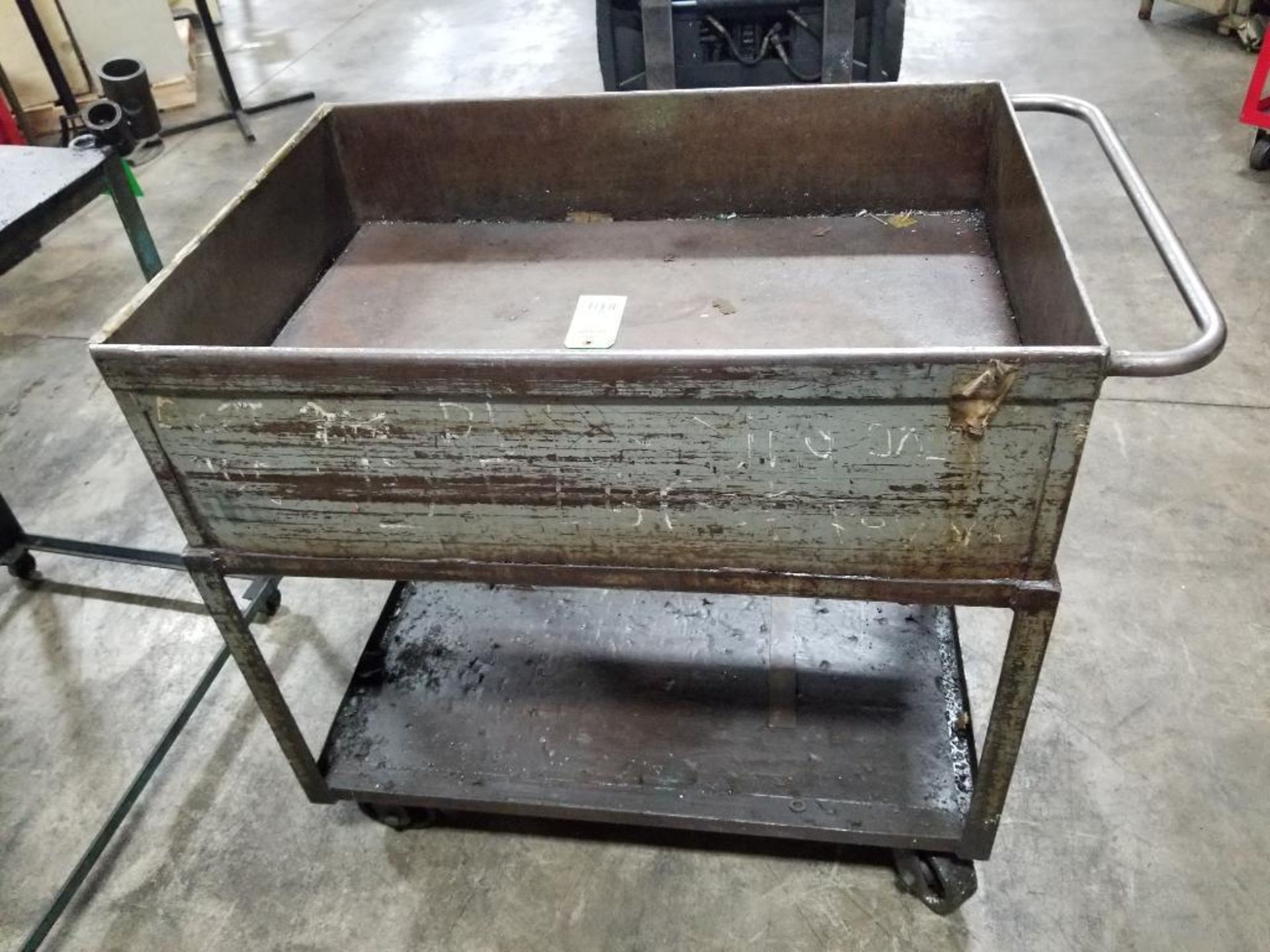 Qty 2 - Industrial work carts. 40x24x37, 39x25x40. LxWxH. - Image 4 of 7