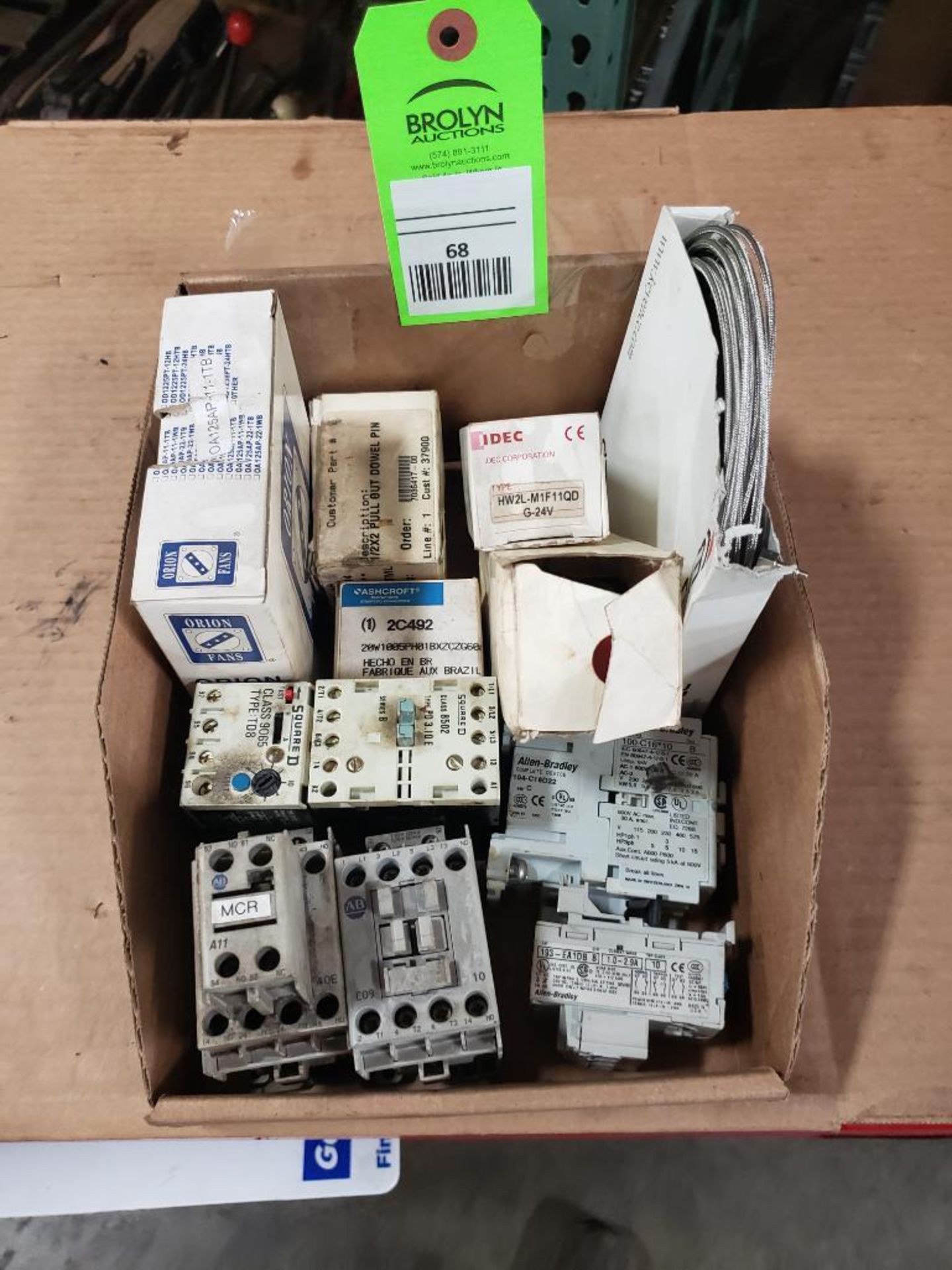 Assorted electrical. Ashcroft, Allen Bradley, Orion.