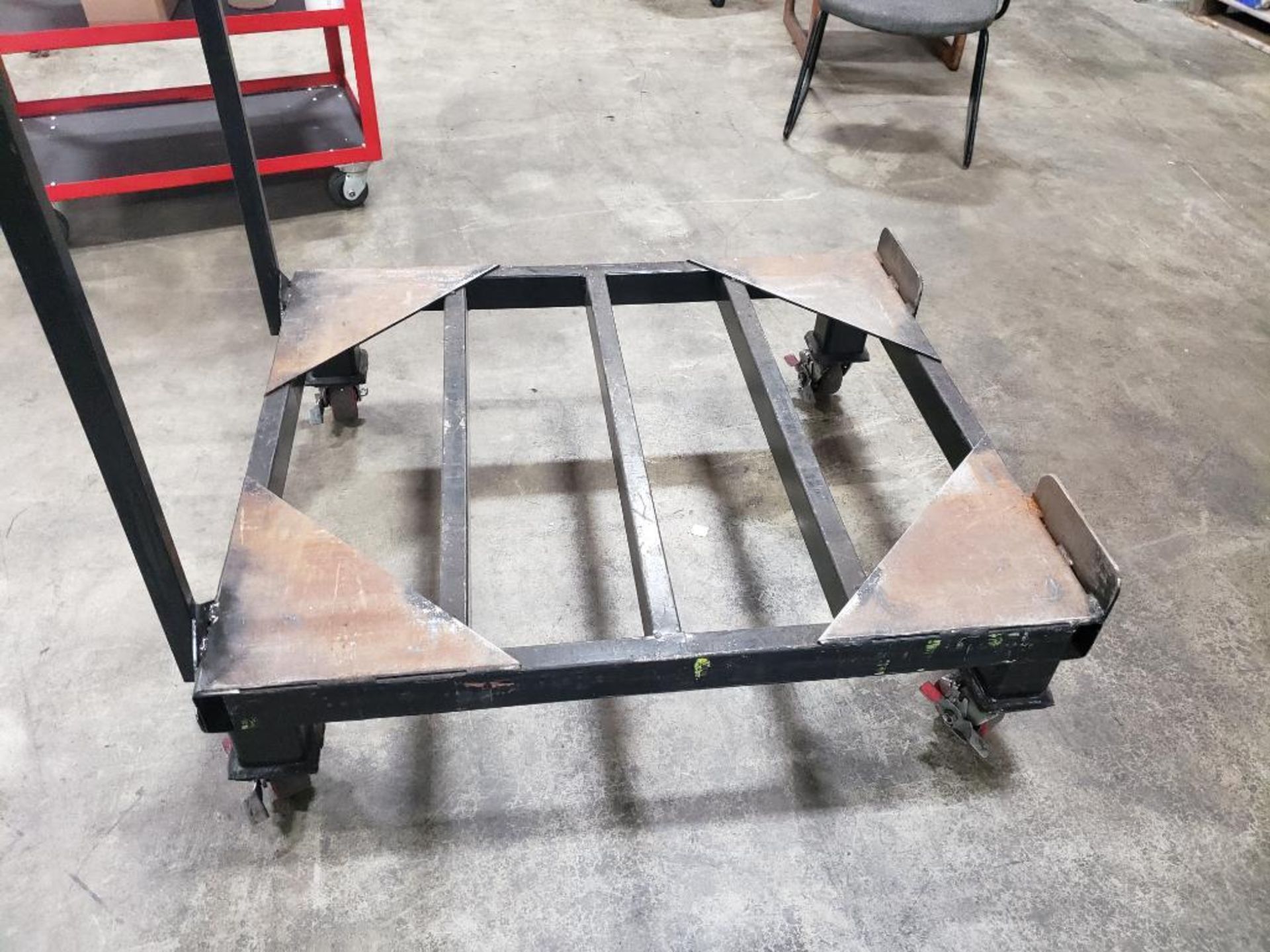 Industrial work cart. 38x47x51. Overall LxWxH. Base is 13" off of floor. - Image 2 of 8