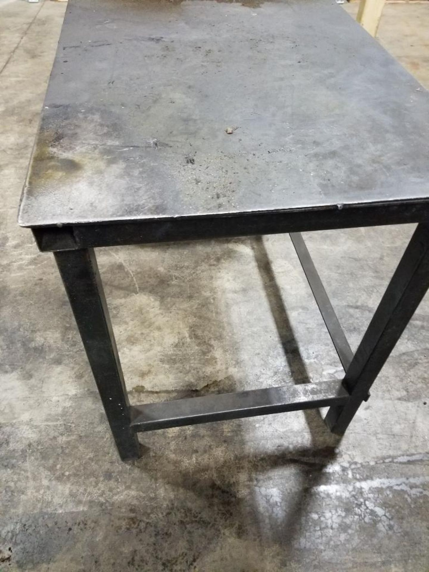 Qty 2 - Industrial work tables. 42x37x38, 43x27x37. LxWxH. - Image 7 of 8