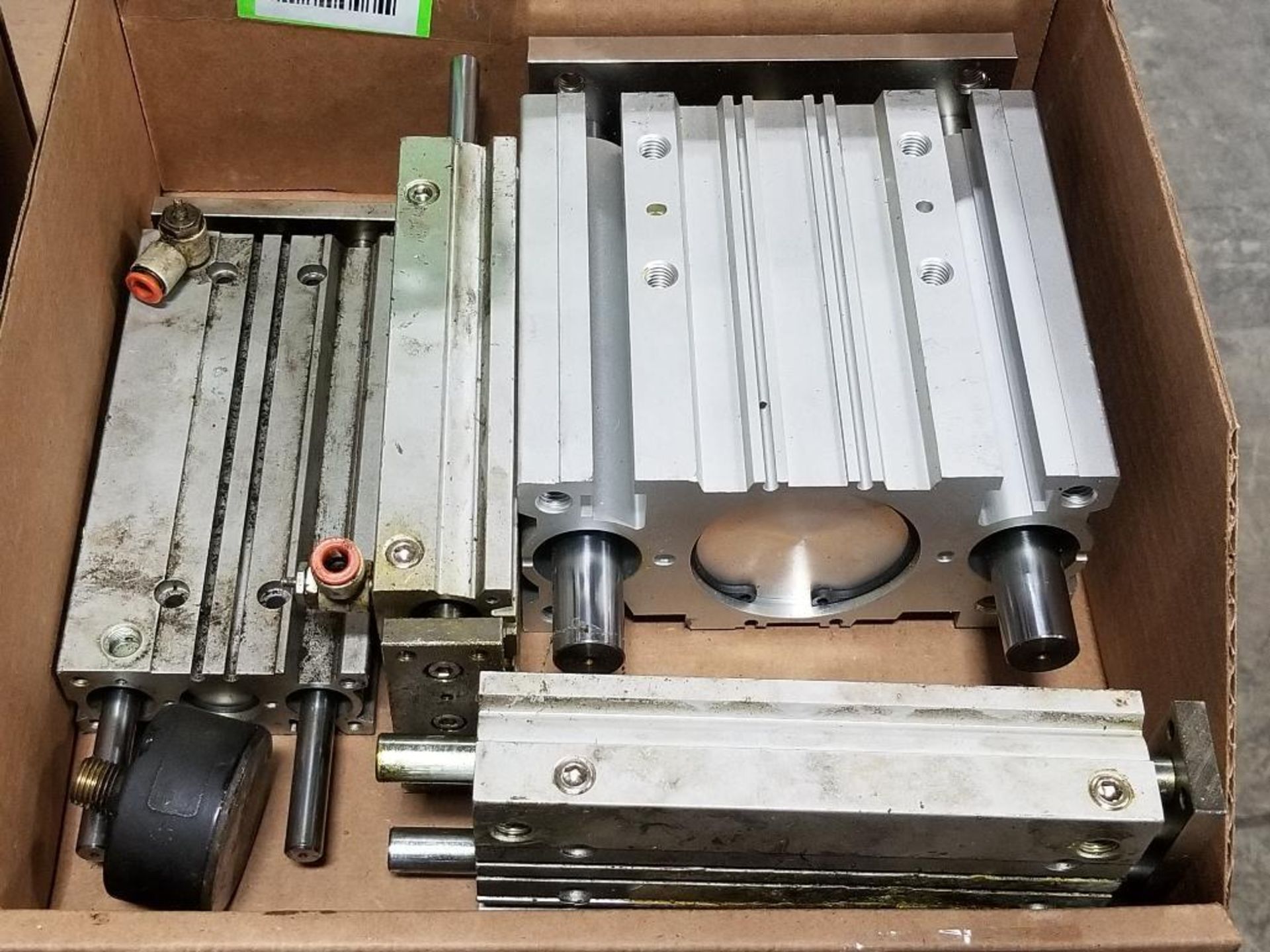 Assorted pneumatic cylinders. SMC.