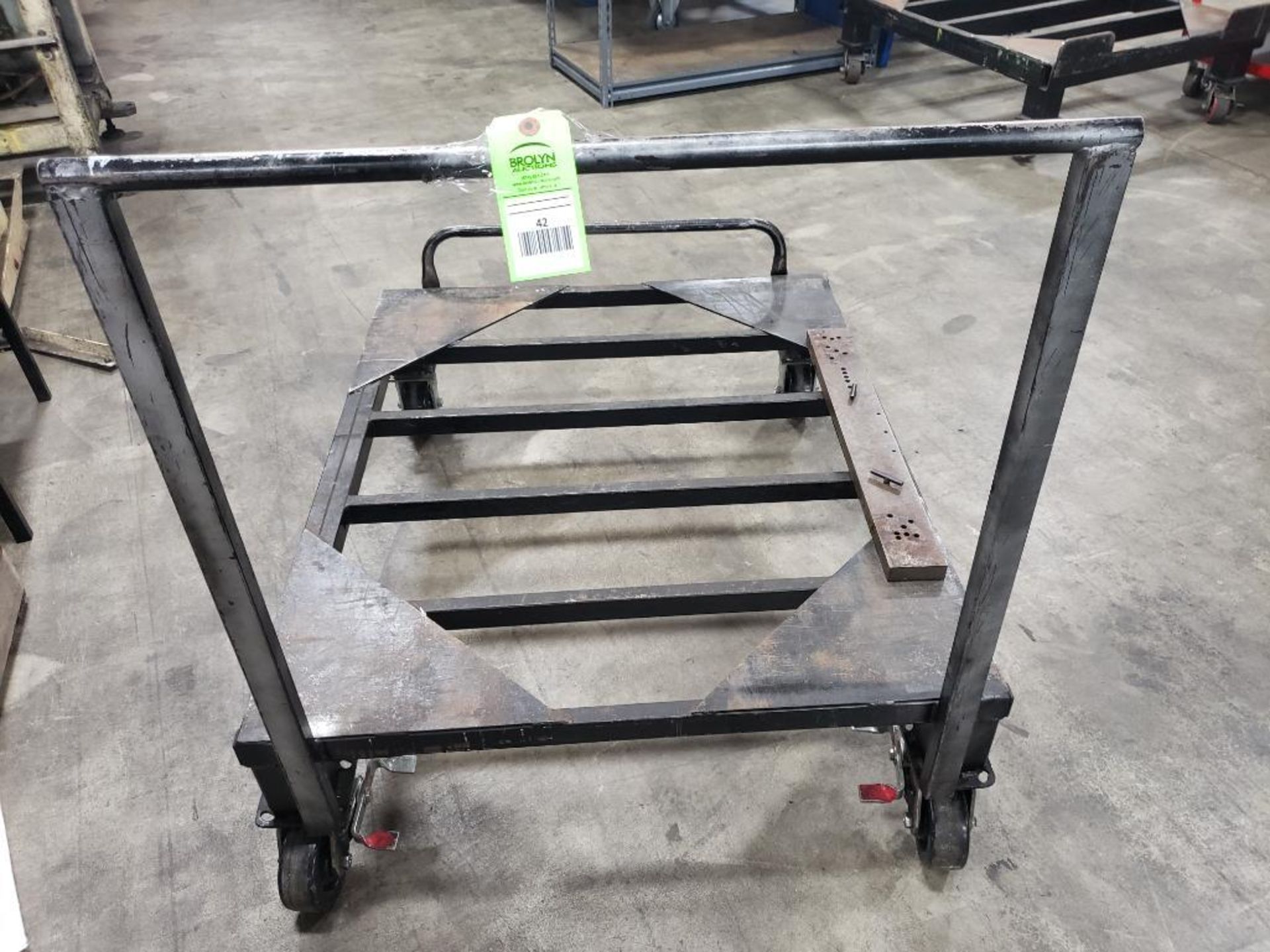 Industrial work cart. 38x47x51. Overall LxWxH. Base is 13" off of floor. - Image 4 of 8