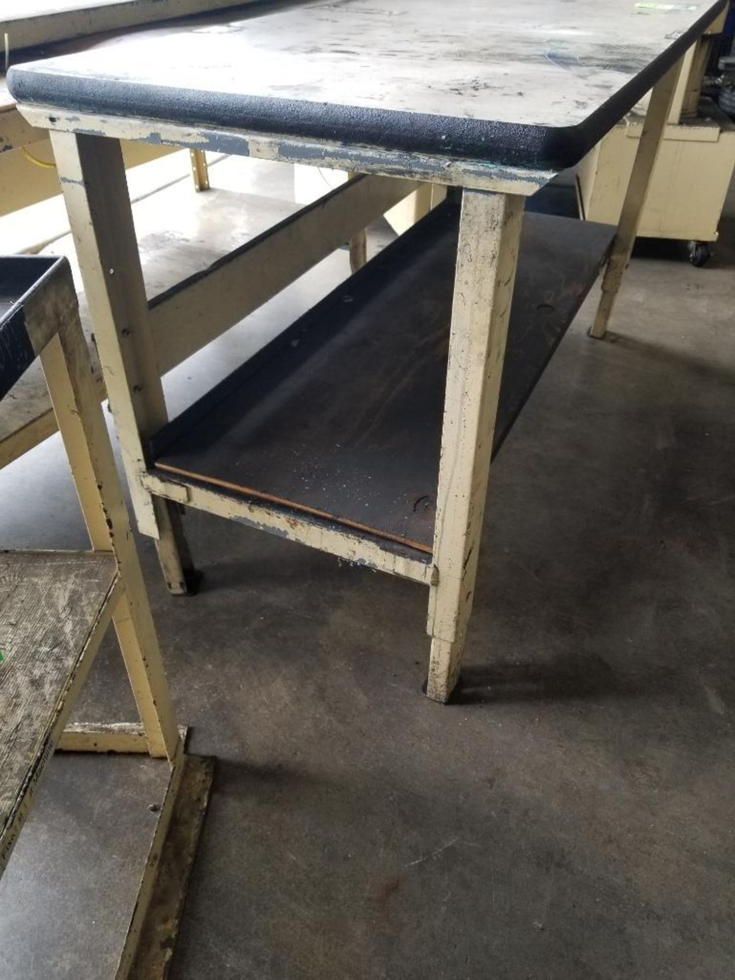 Qty 2 - Industrial work bench. 60x30x36, 26x16x32. LxWxH. - Image 2 of 5