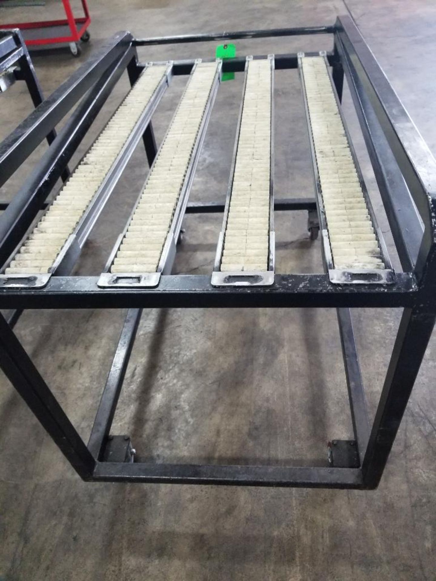 Qty 2 - Industrial single layer roller tables. 48x28x36 each. LxWxH. - Image 7 of 8