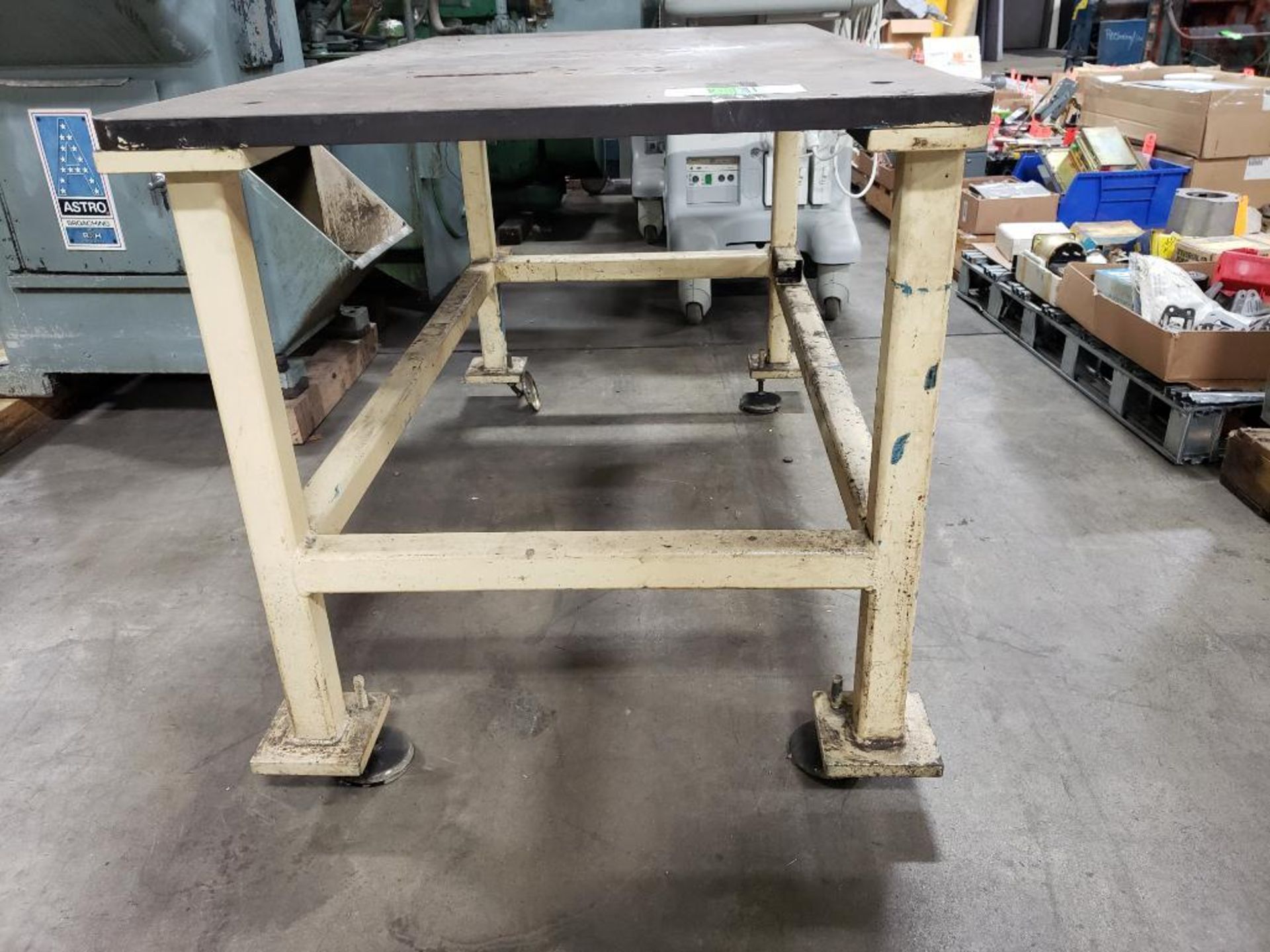 Industrial steel top welding work table. 54x30x32. LxWxH. - Image 5 of 6