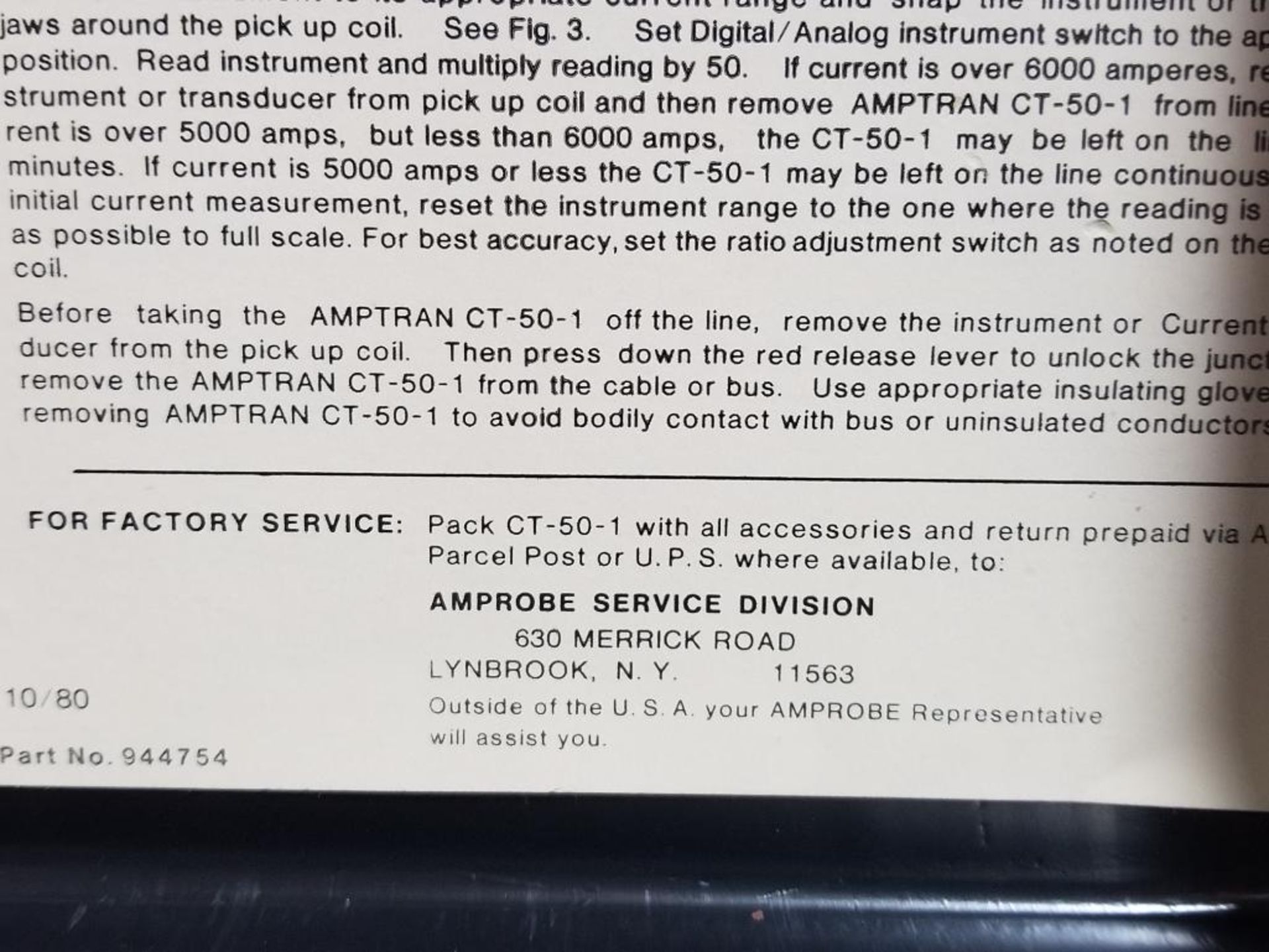 Amprobe Instruments Amptran CT-50-1 sensor. - Image 8 of 11