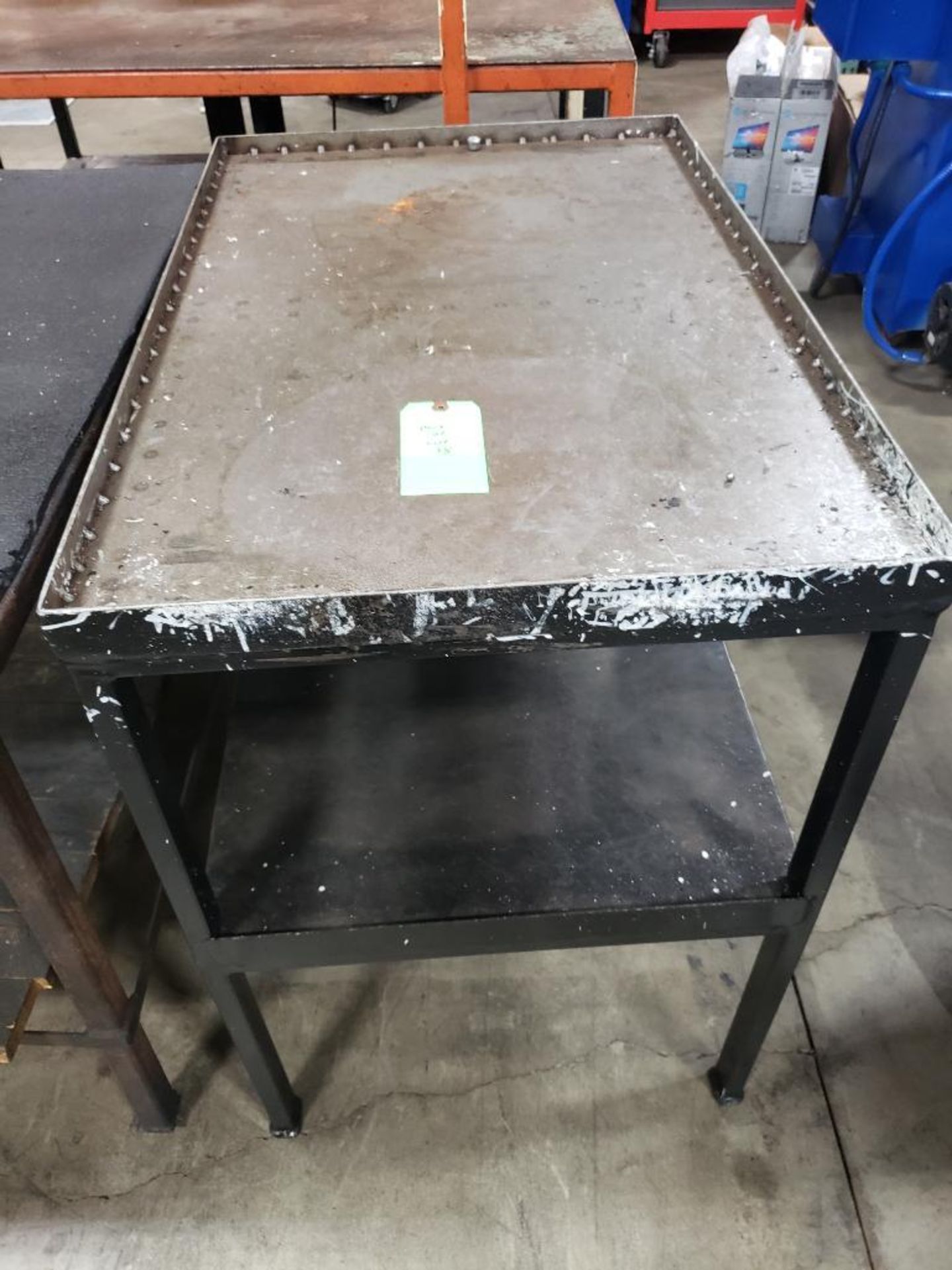 Qty 2 - Industrial work tables. 36x36x34, 37x24x35. LxWxH. - Image 5 of 6