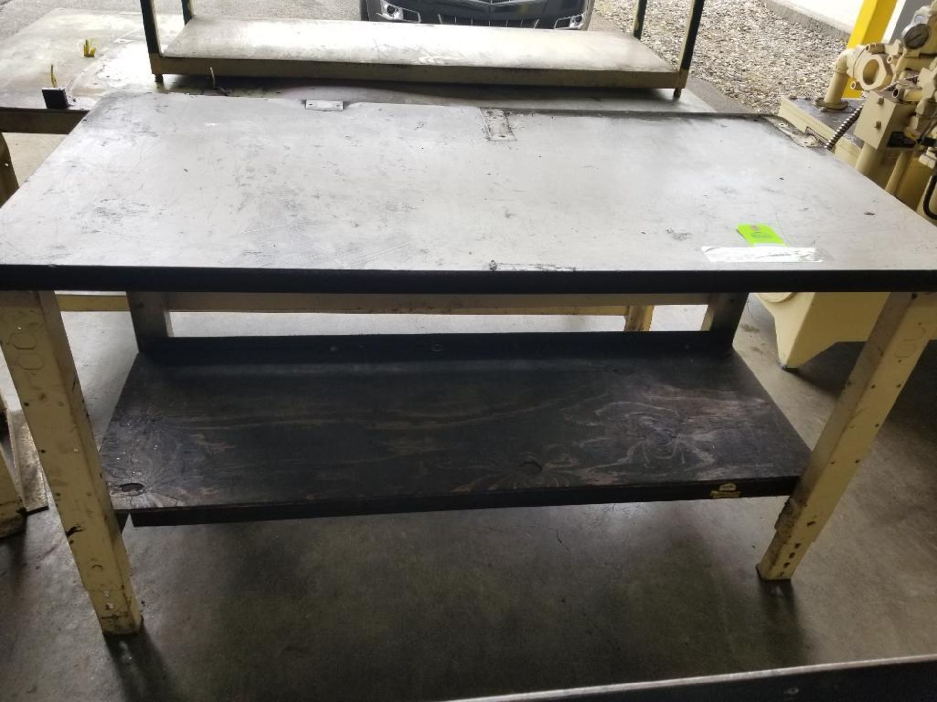 Qty 2 - Industrial work bench. 60x30x36, 26x16x32. LxWxH.