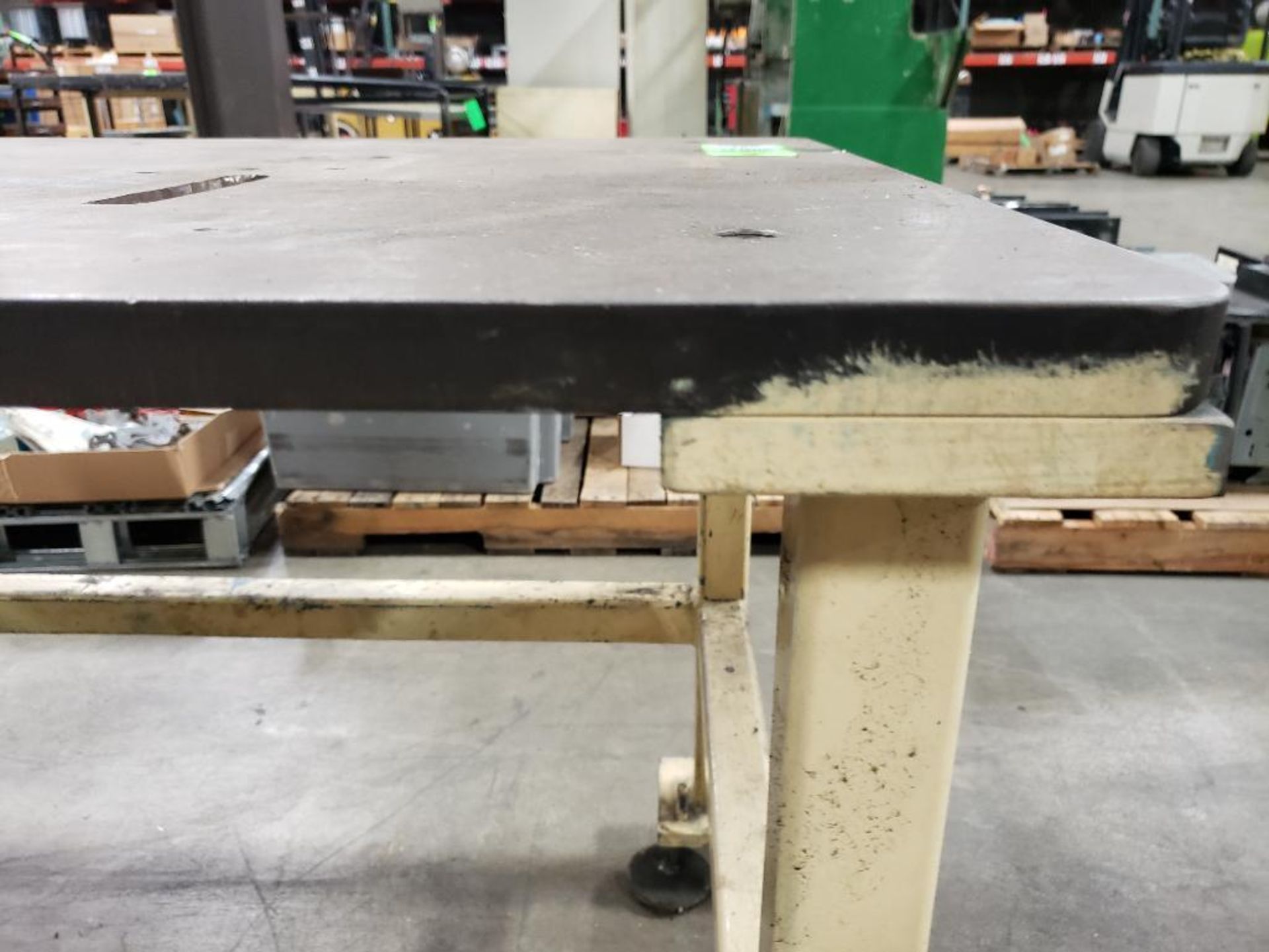 Industrial steel top welding work table. 54x30x32. LxWxH. - Image 4 of 6