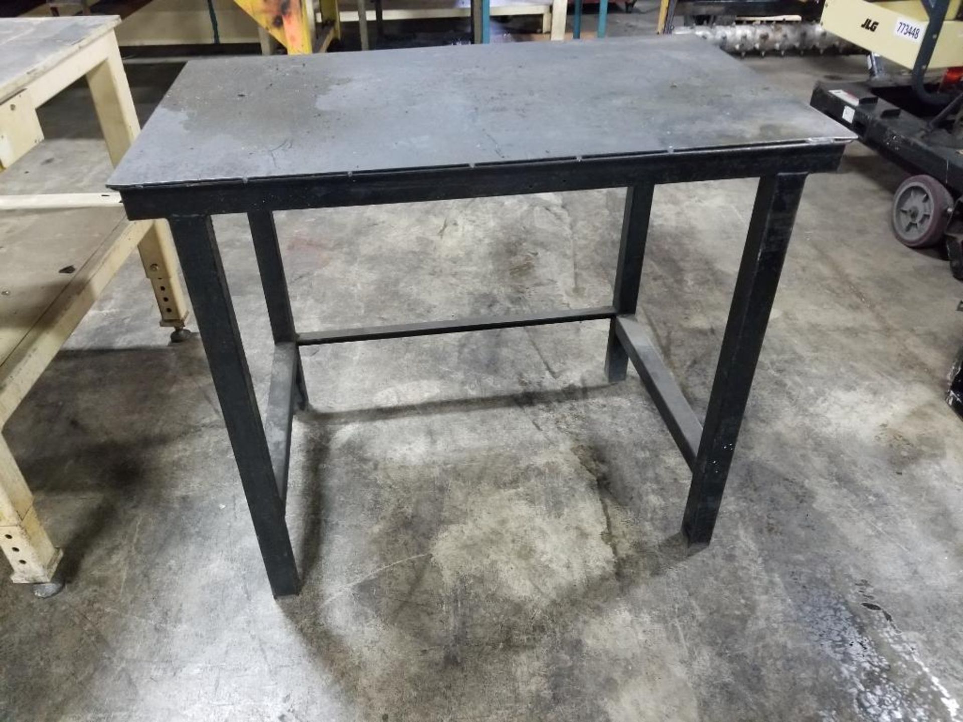 Qty 2 - Industrial work tables. 42x37x38, 43x27x37. LxWxH. - Image 6 of 8